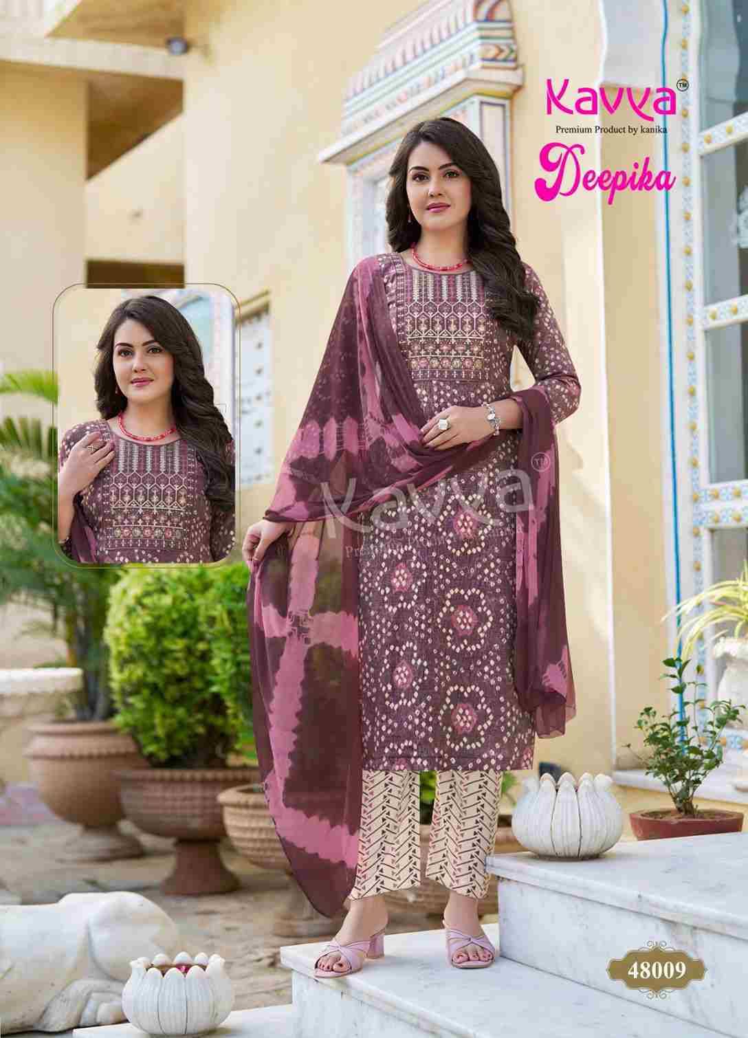Deepika Vol-48 By Kavya 48001 To 48010 Series Festive Suits Beautiful Fancy Colorful Stylish Party Wear & Occasional Wear Fancy Dresses At Wholesale Price