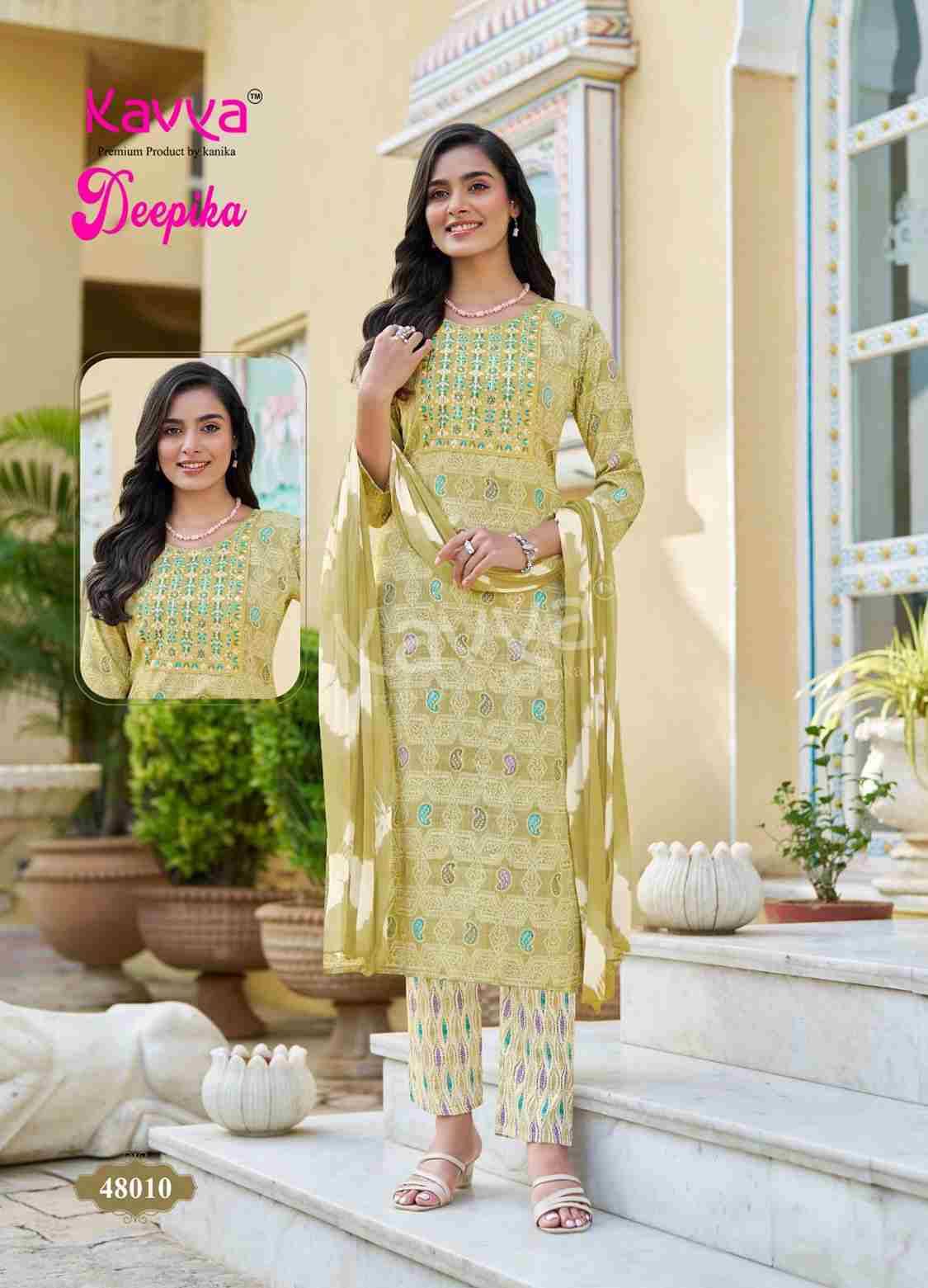 Deepika Vol-48 By Kavya 48001 To 48010 Series Festive Suits Beautiful Fancy Colorful Stylish Party Wear & Occasional Wear Fancy Dresses At Wholesale Price