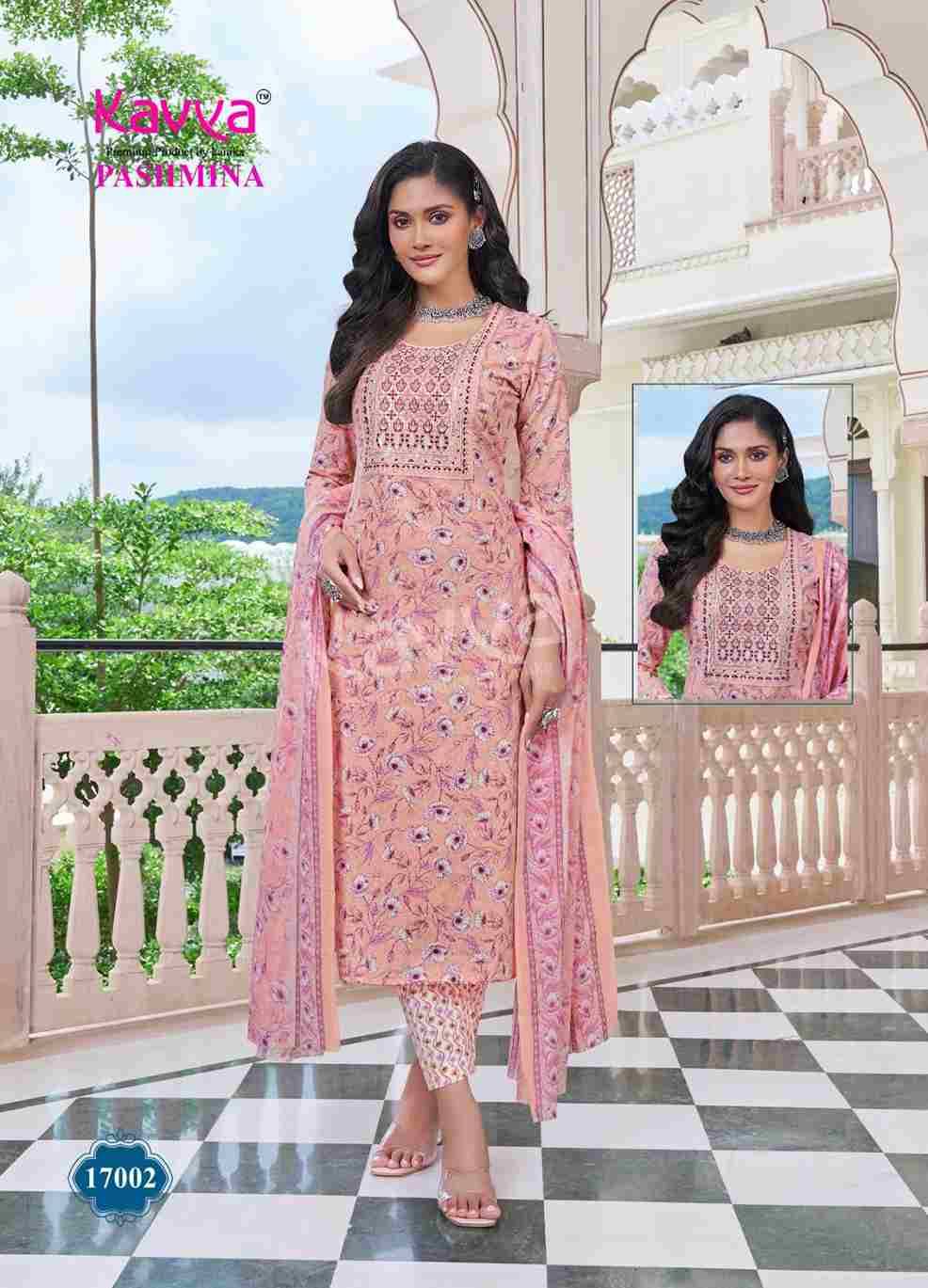 Pashmina Vol-17 By Kavya 17001 To 17010 Series Beautiful Stylish Festive Suits Fancy Colorful Casual Wear & Ethnic Wear & Ready To Wear Cotton Print Dresses At Wholesale Price