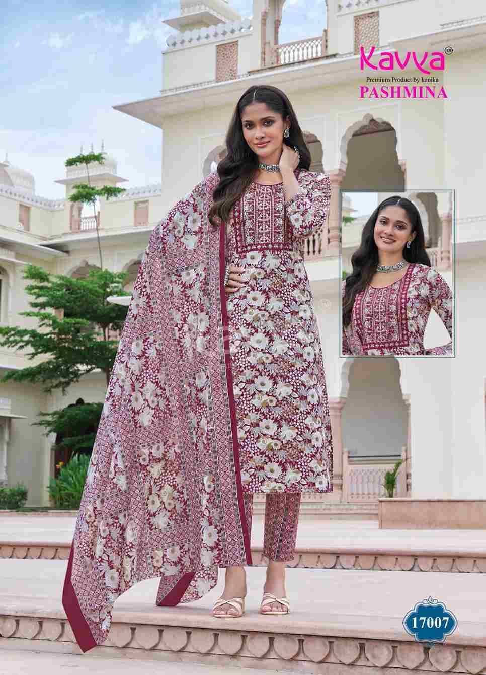 Pashmina Vol-17 By Kavya 17001 To 17010 Series Beautiful Stylish Festive Suits Fancy Colorful Casual Wear & Ethnic Wear & Ready To Wear Cotton Print Dresses At Wholesale Price