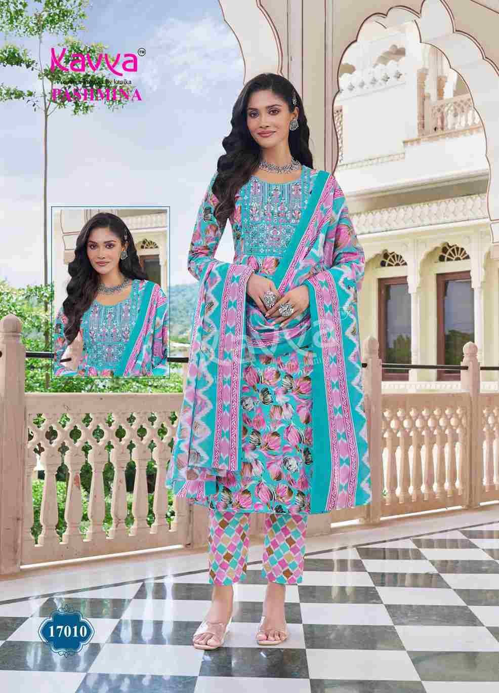 Pashmina Vol-17 By Kavya 17001 To 17010 Series Beautiful Stylish Festive Suits Fancy Colorful Casual Wear & Ethnic Wear & Ready To Wear Cotton Print Dresses At Wholesale Price