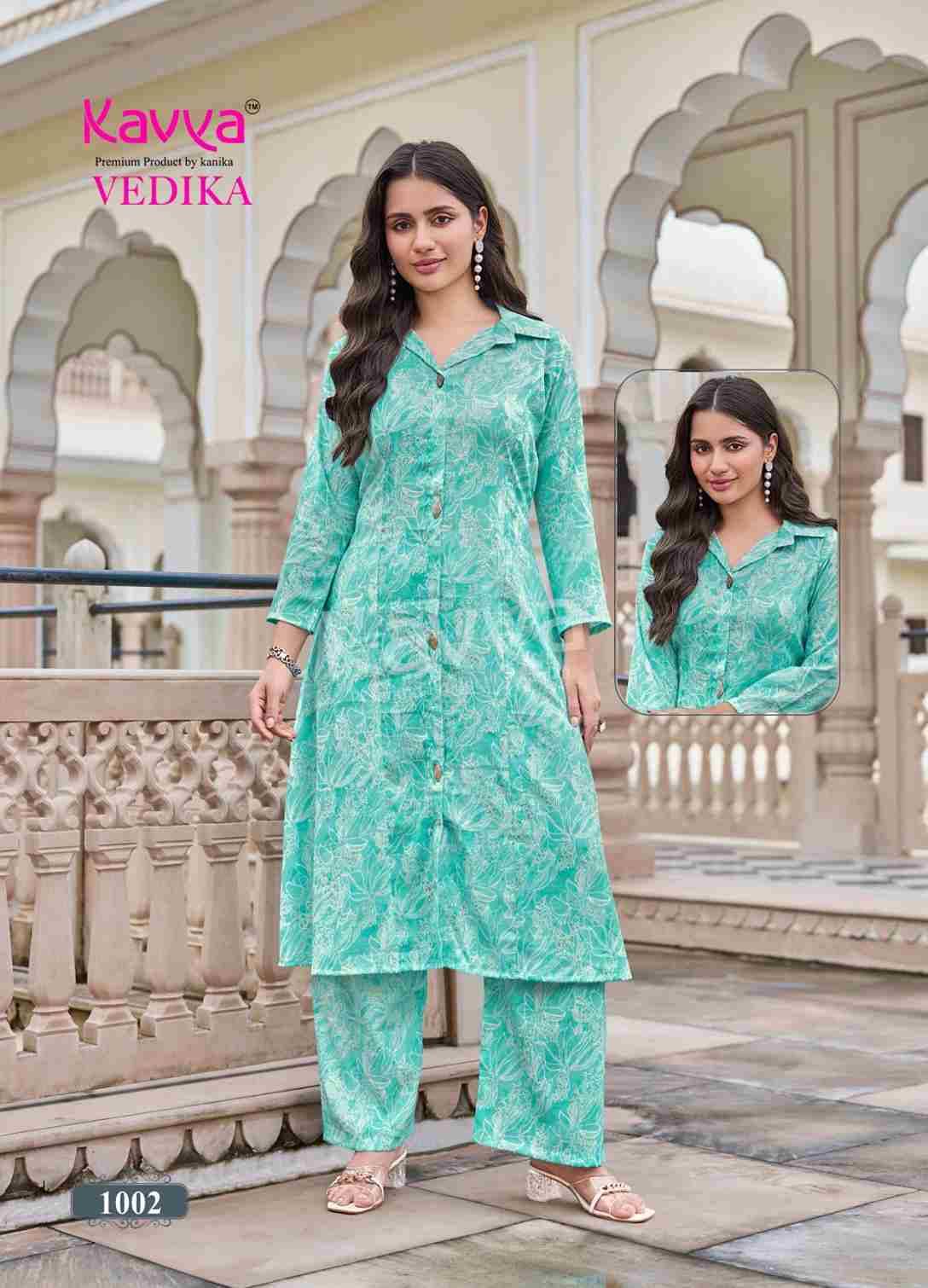 Vedika Vol-1 By Kavya 1001 To 1010 Series Designer Stylish Fancy Colorful Beautiful Party Wear & Ethnic Wear Collection Capsule Co-Ords Set At Wholesale Price