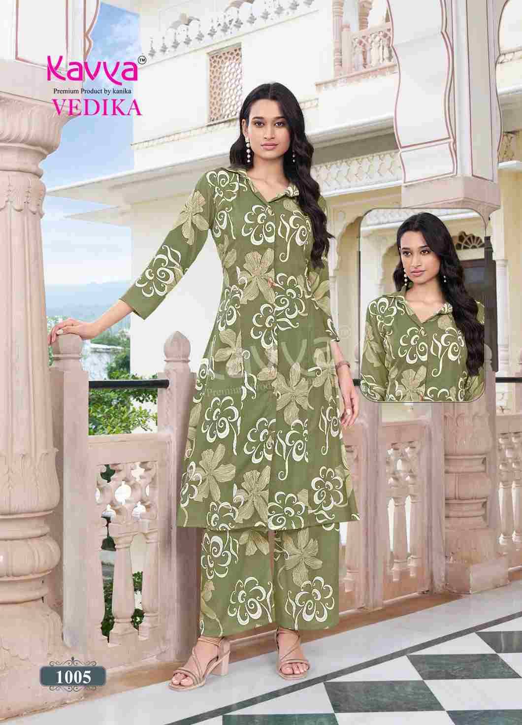 Vedika Vol-1 By Kavya 1001 To 1010 Series Designer Stylish Fancy Colorful Beautiful Party Wear & Ethnic Wear Collection Capsule Co-Ords Set At Wholesale Price