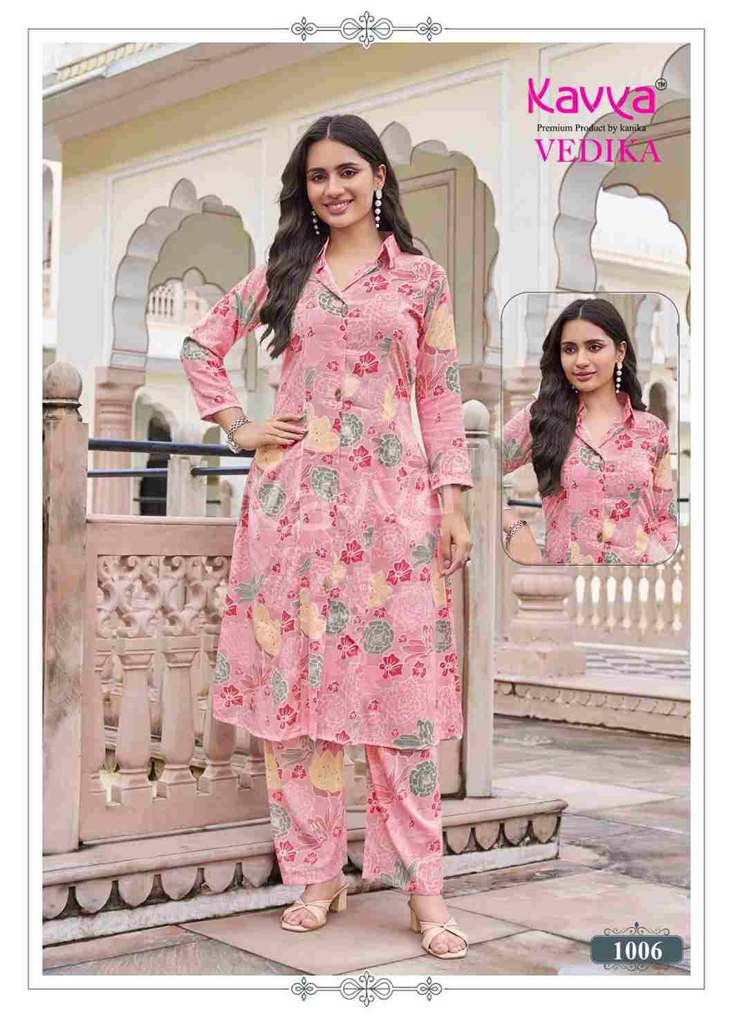 Vedika Vol-1 By Kavya 1001 To 1010 Series Designer Stylish Fancy Colorful Beautiful Party Wear & Ethnic Wear Collection Capsule Co-Ords Set At Wholesale Price