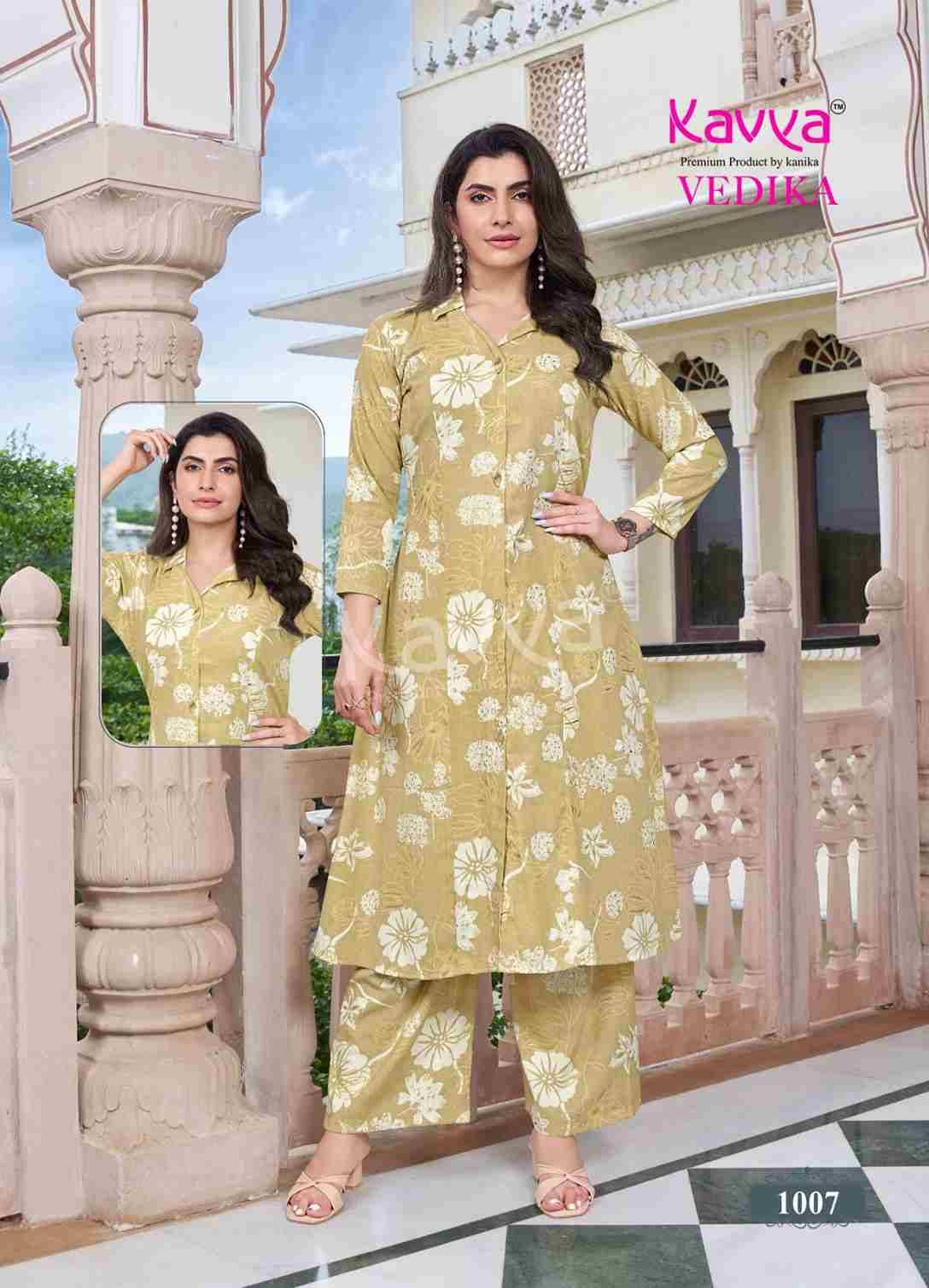 Vedika Vol-1 By Kavya 1001 To 1010 Series Designer Stylish Fancy Colorful Beautiful Party Wear & Ethnic Wear Collection Capsule Co-Ords Set At Wholesale Price