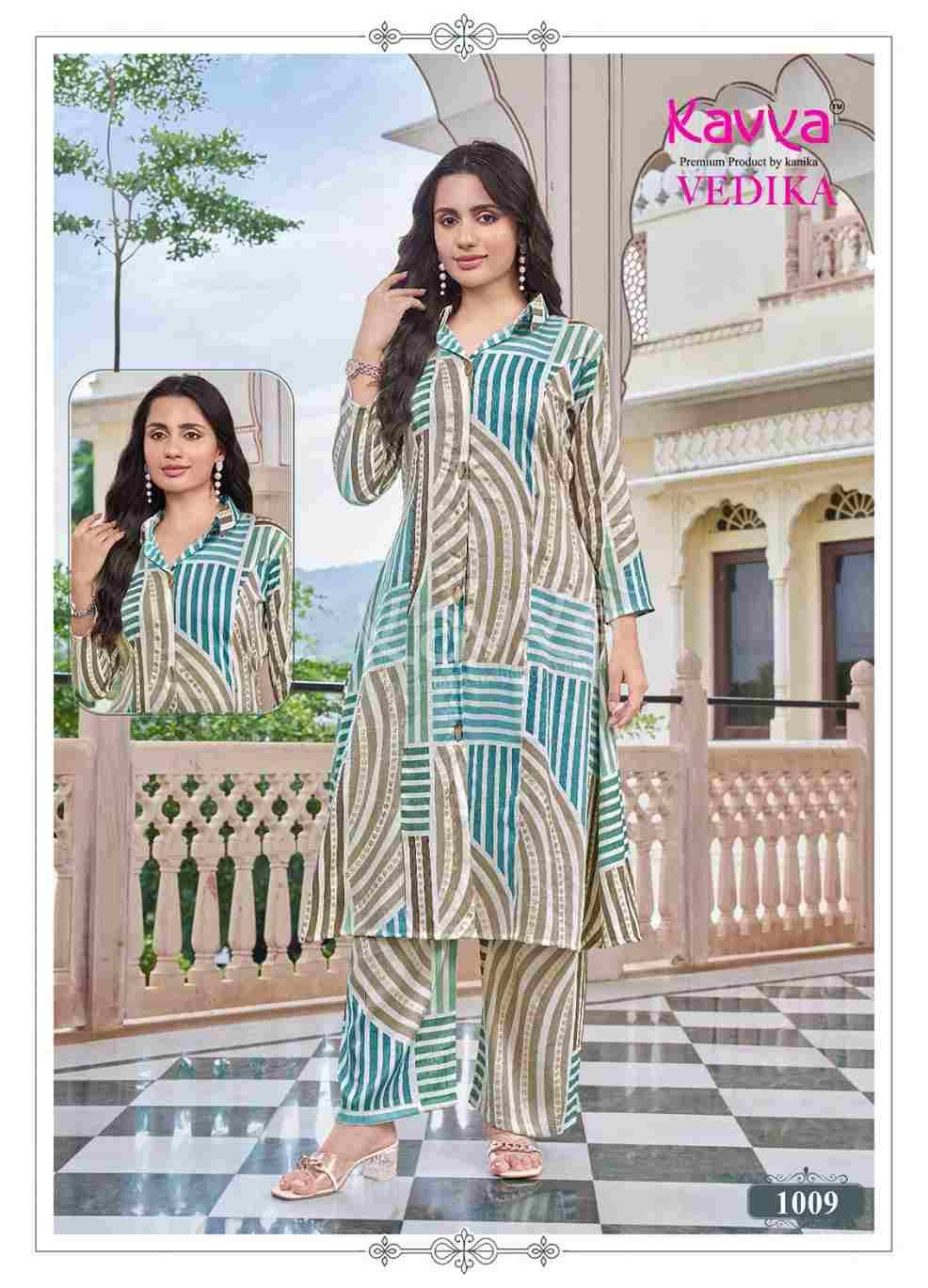 Vedika Vol-1 By Kavya 1001 To 1010 Series Designer Stylish Fancy Colorful Beautiful Party Wear & Ethnic Wear Collection Capsule Co-Ords Set At Wholesale Price