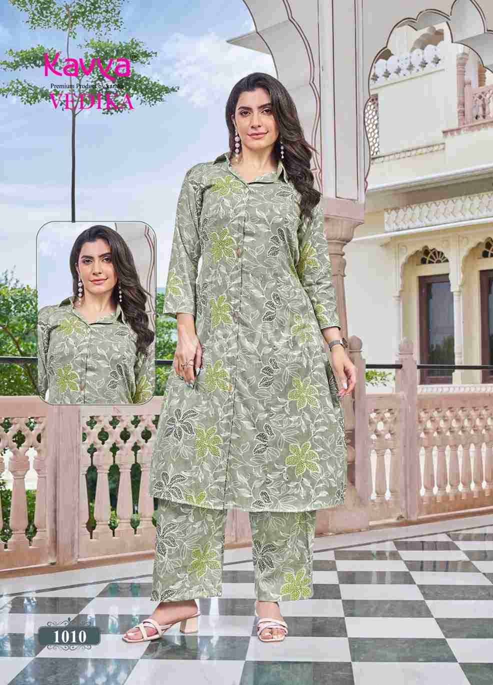 Vedika Vol-1 By Kavya 1001 To 1010 Series Designer Stylish Fancy Colorful Beautiful Party Wear & Ethnic Wear Collection Capsule Co-Ords Set At Wholesale Price