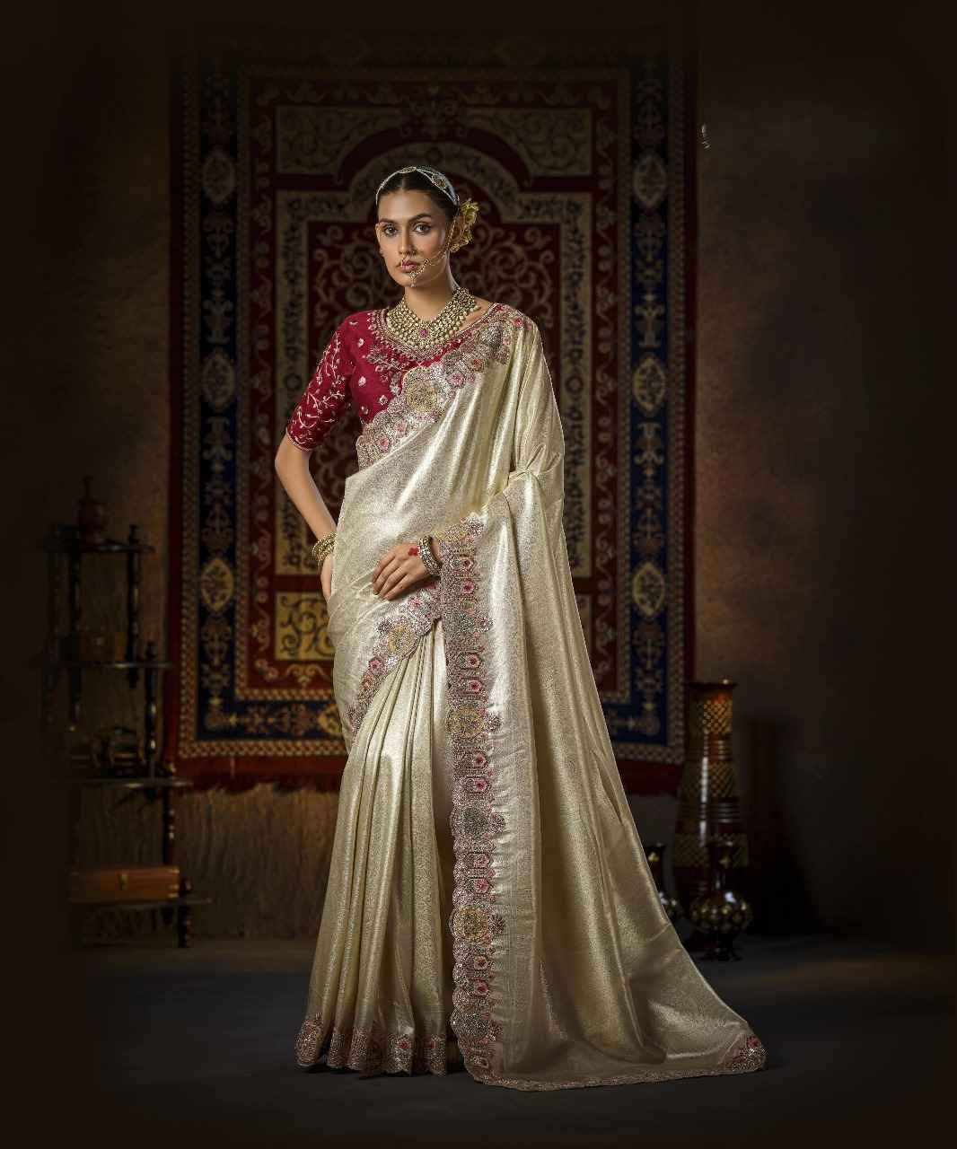 5111 By Fashid Wholesale 5111-A To 5111-D Series Indian Traditional Wear Collection Beautiful Stylish Fancy Colorful Party Wear & Occasional Wear Silk Sarees At Wholesale Price
