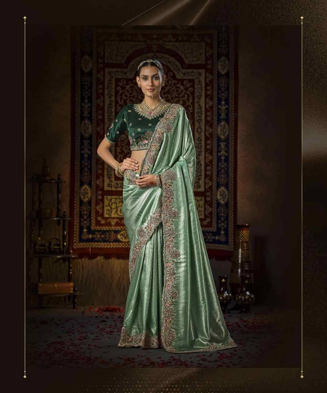 5111 By Fashid Wholesale 5111-A To 5111-D Series Indian Traditional Wear Collection Beautiful Stylish Fancy Colorful Party Wear & Occasional Wear Silk Sarees At Wholesale Price