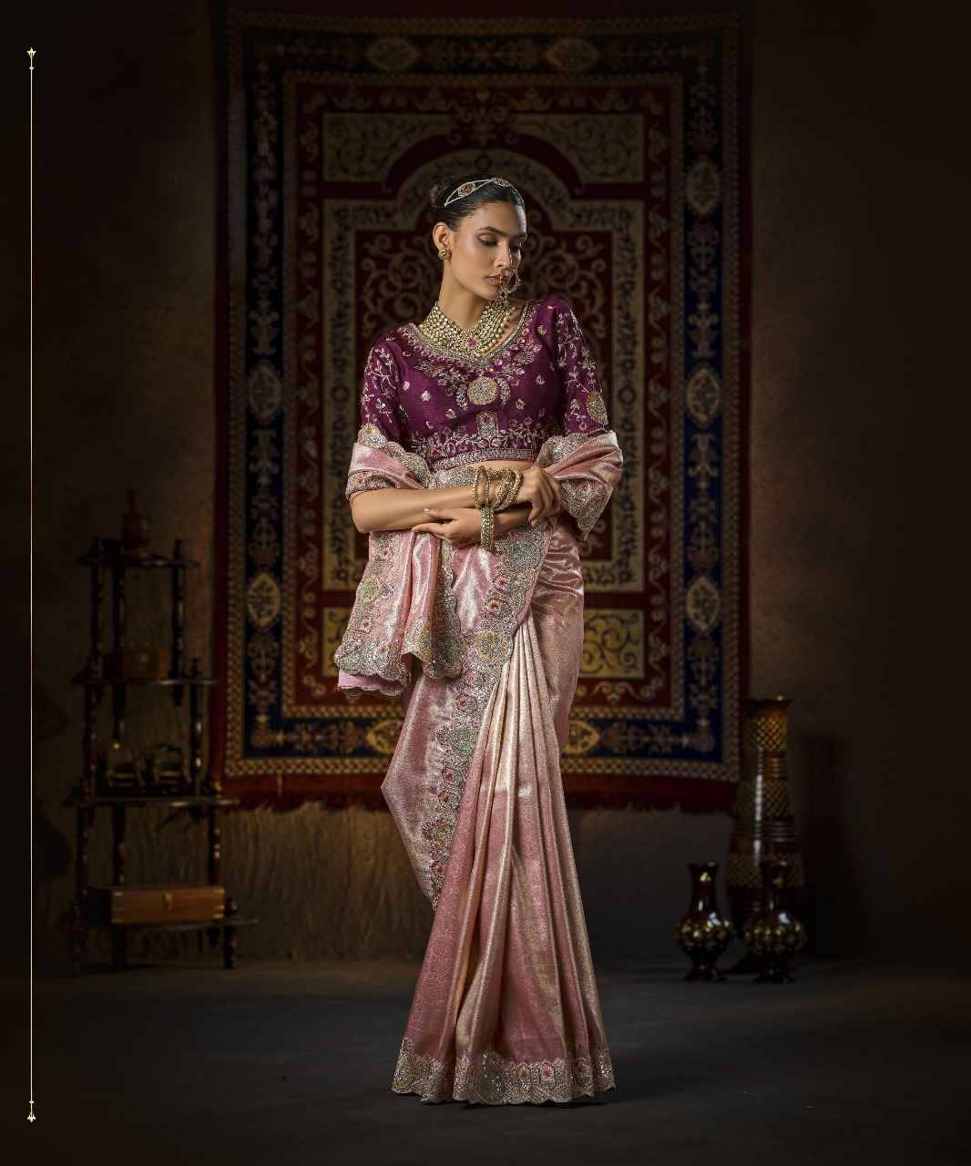 5111 By Fashid Wholesale 5111-A To 5111-D Series Indian Traditional Wear Collection Beautiful Stylish Fancy Colorful Party Wear & Occasional Wear Silk Sarees At Wholesale Price