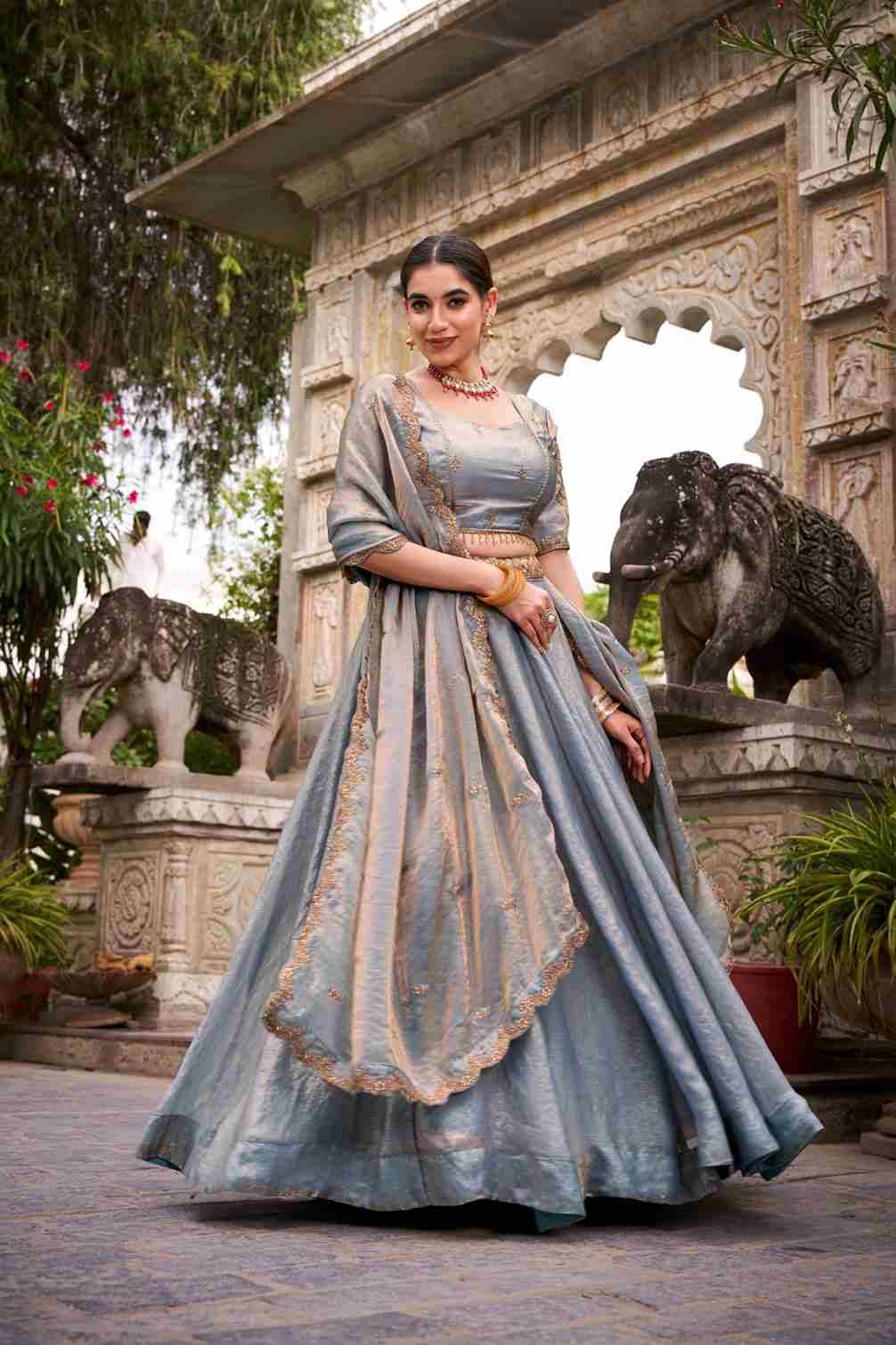 Elakshi By Fashid Wholesale 1440-A To 1440-D Series Designer Beautiful Wedding Bridal Collection Occasional Wear & Party Wear Fendy Lehengas At Wholesale Price
