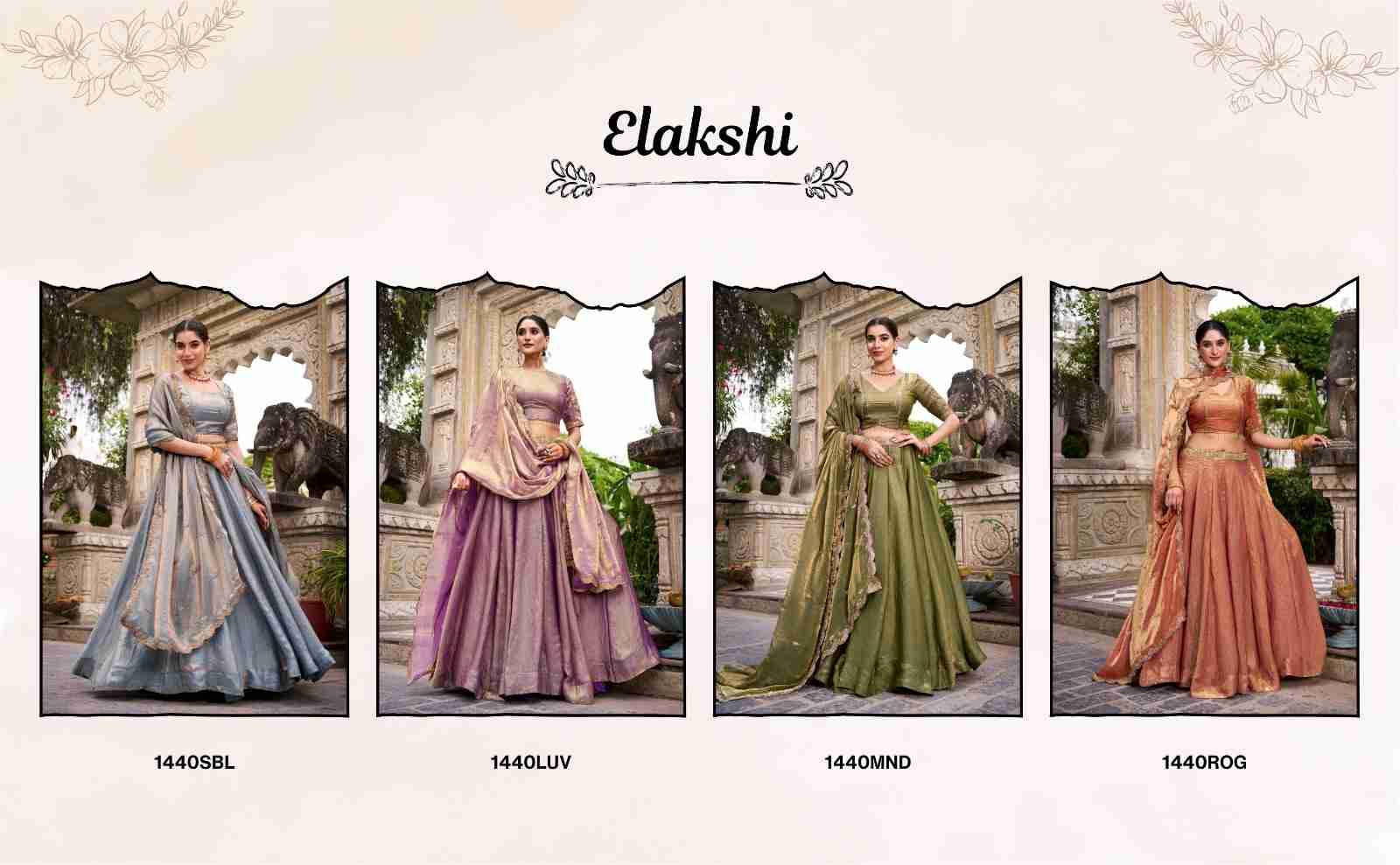 Elakshi By Fashid Wholesale 1440-A To 1440-D Series Designer Beautiful Wedding Bridal Collection Occasional Wear & Party Wear Fendy Lehengas At Wholesale Price