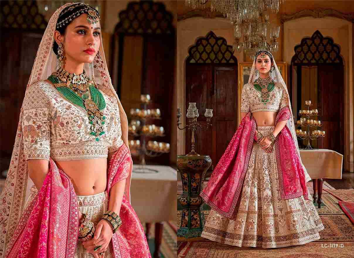 Dulhan Vol-4 By Manjulla 1179-A To 1180-D Series Bridal Wear Collection Beautiful Stylish Colorful Fancy Party Wear & Occasional Wear Banarasi Silk Lehengas At Wholesale Price