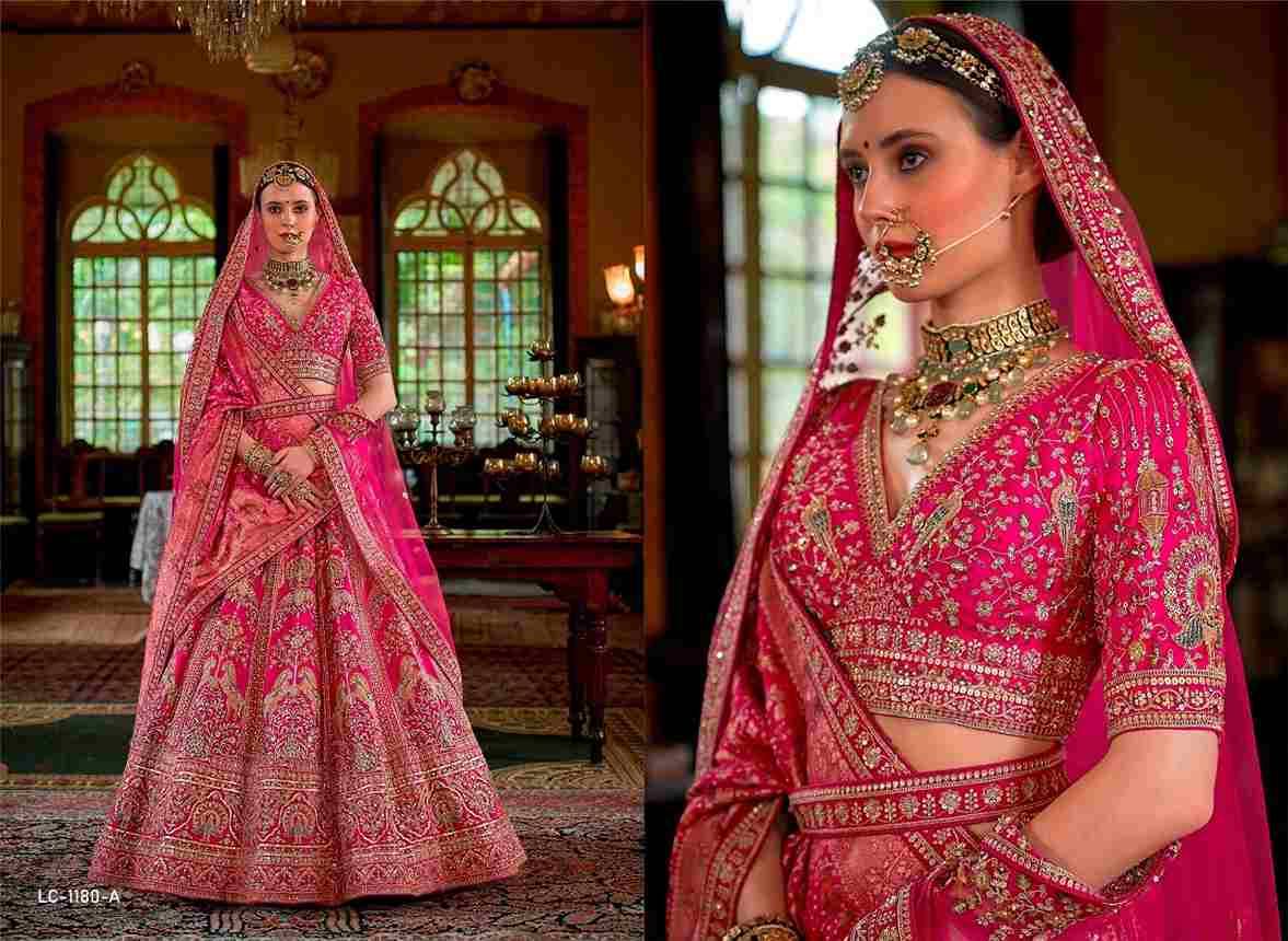 Dulhan Vol-4 By Manjulla 1179-A To 1180-D Series Bridal Wear Collection Beautiful Stylish Colorful Fancy Party Wear & Occasional Wear Banarasi Silk Lehengas At Wholesale Price