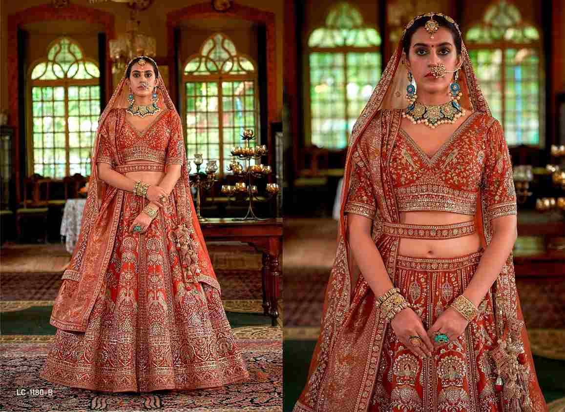 Dulhan Vol-4 By Manjulla 1179-A To 1180-D Series Bridal Wear Collection Beautiful Stylish Colorful Fancy Party Wear & Occasional Wear Banarasi Silk Lehengas At Wholesale Price