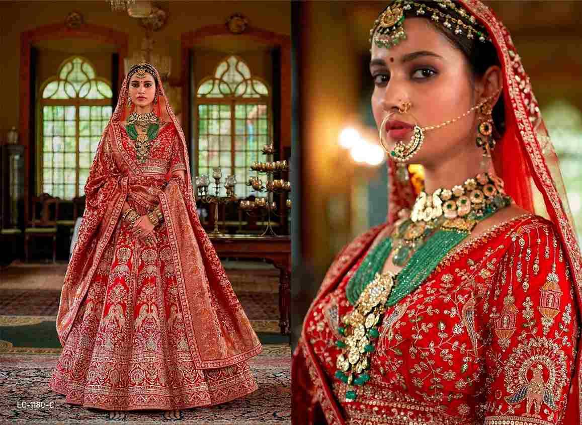 Dulhan Vol-4 By Manjulla 1179-A To 1180-D Series Bridal Wear Collection Beautiful Stylish Colorful Fancy Party Wear & Occasional Wear Banarasi Silk Lehengas At Wholesale Price