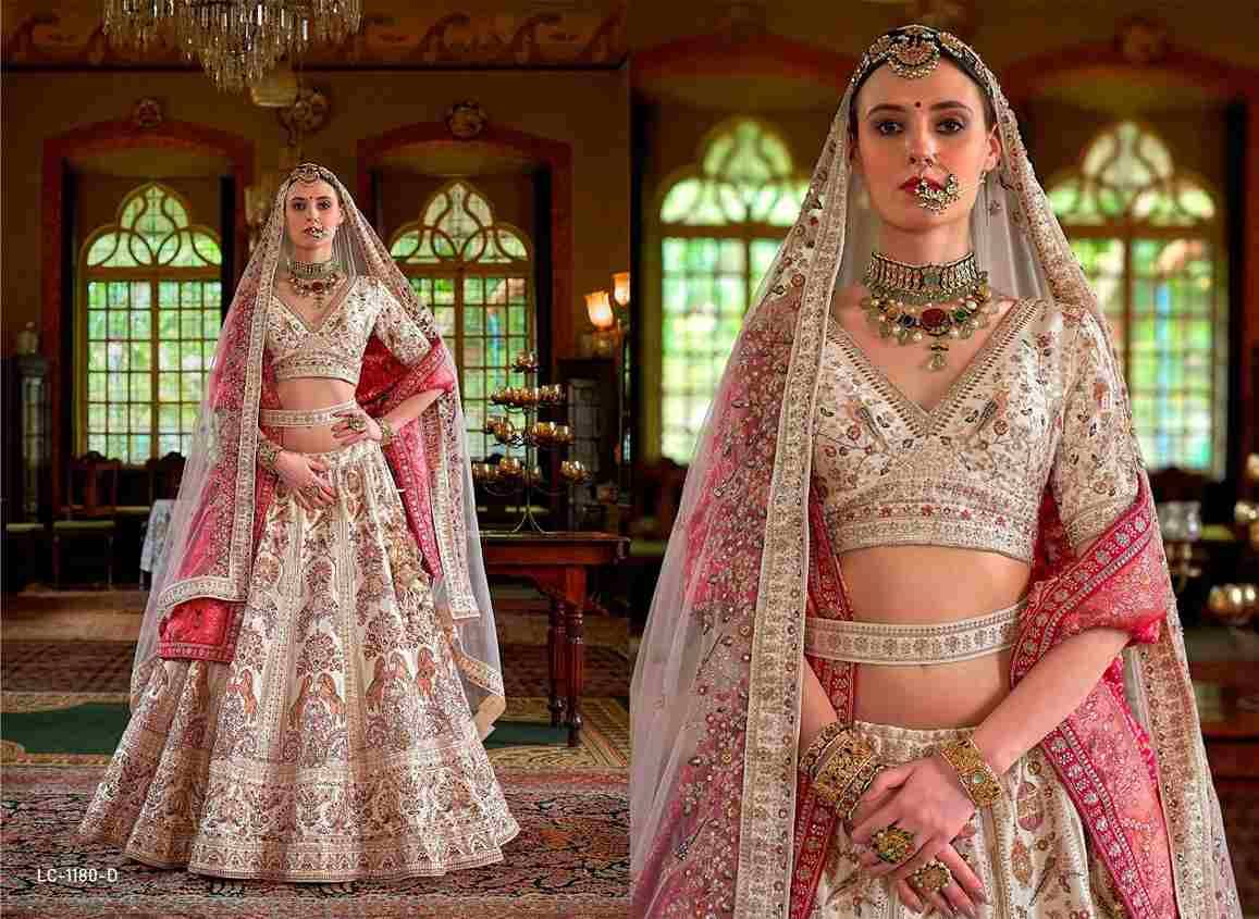 Dulhan Vol-4 By Manjulla 1179-A To 1180-D Series Bridal Wear Collection Beautiful Stylish Colorful Fancy Party Wear & Occasional Wear Banarasi Silk Lehengas At Wholesale Price