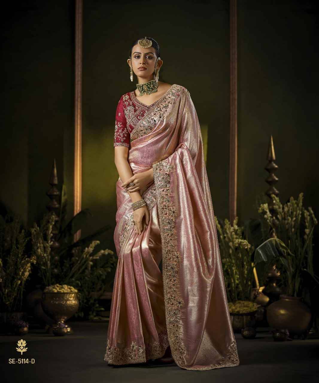 5114 By Fashid Wholesale 5114-A To 5114-D Series Indian Traditional Wear Collection Beautiful Stylish Fancy Colorful Party Wear & Occasional Wear Silk Sarees At Wholesale Price