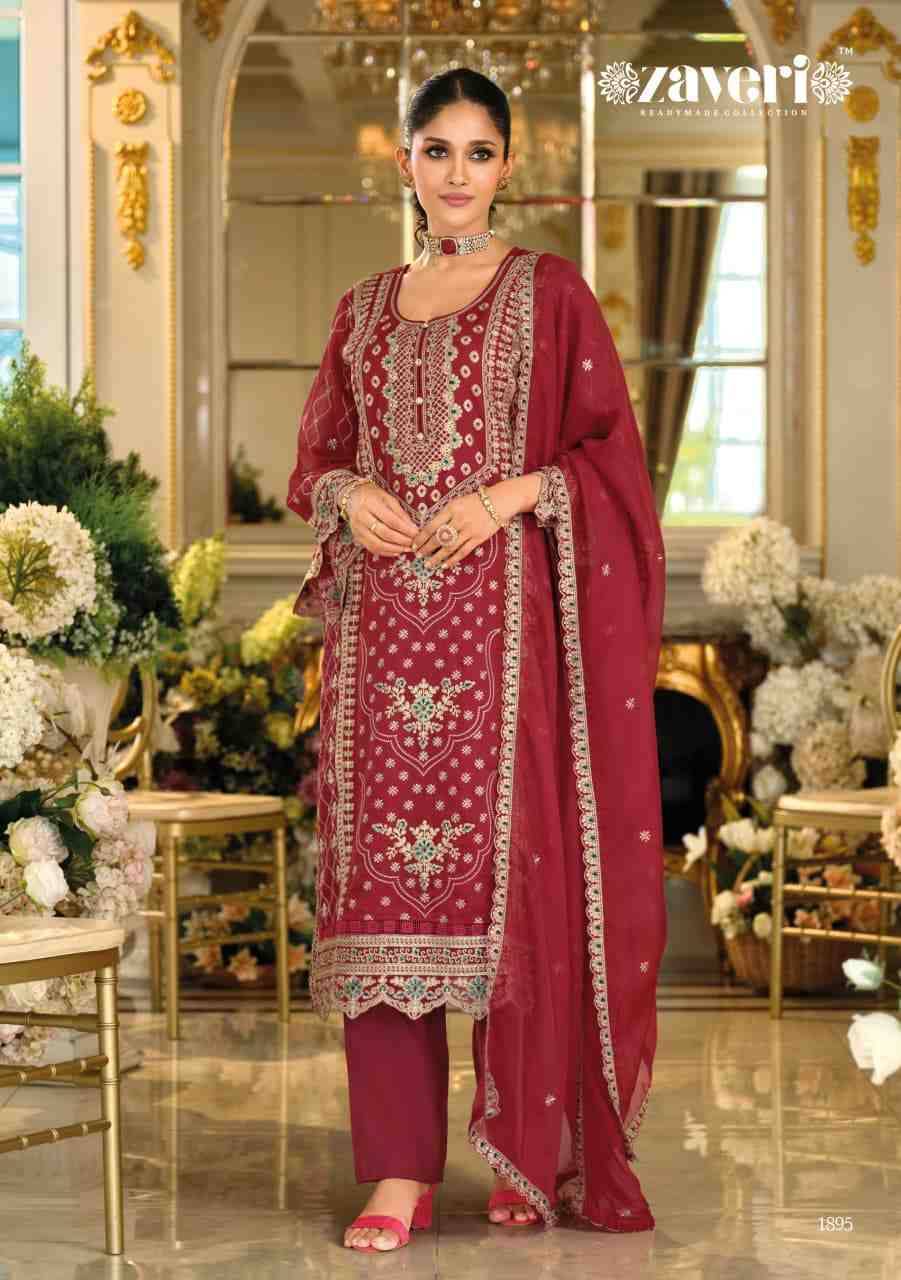 Fashion Beats By Zaveri 1895 To 1897 Series Designer Festive Suits Beautiful Fancy Colorful Stylish Party Wear & Occasional Wear Soft Organza Dresses At Wholesale Price