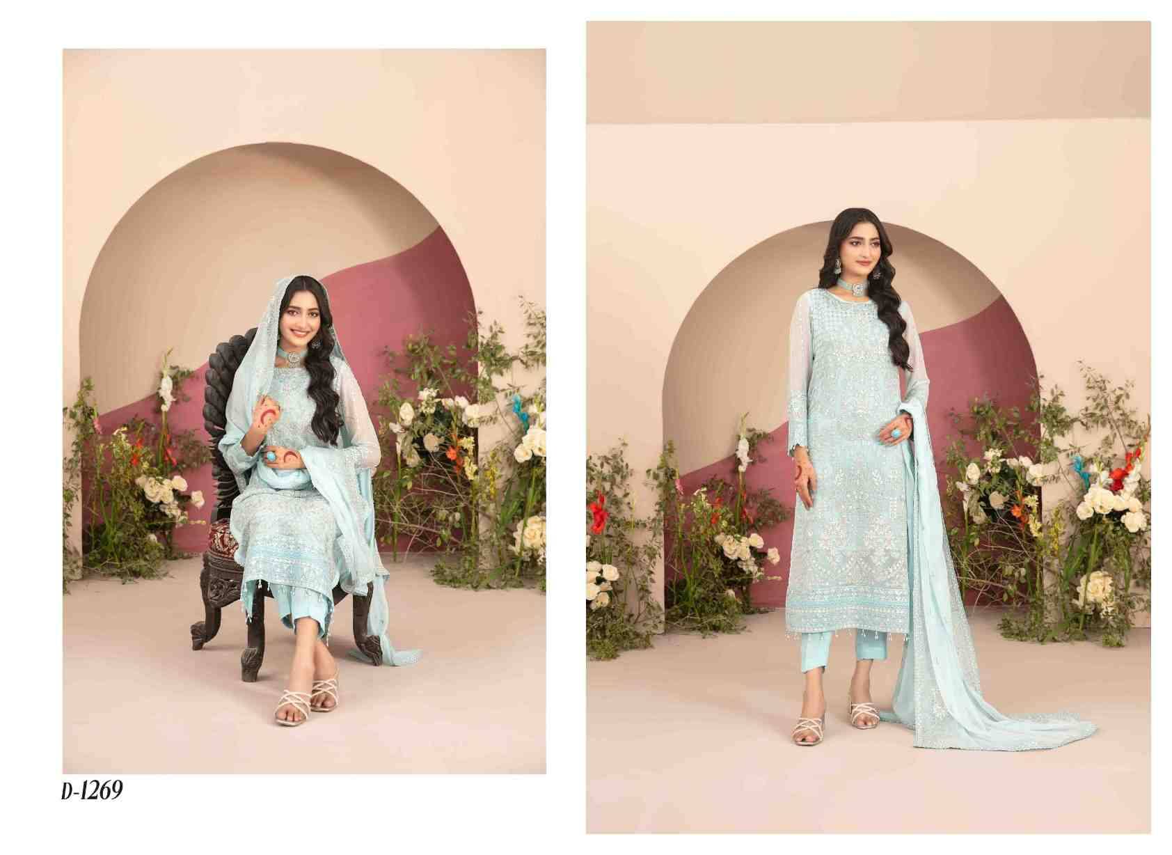 Original Pakistani Madaya By Tawakkal Fab Beautiful Pakistani Suits Colorful Stylish Fancy Casual Wear & Ethnic Wear Chiffon Dresses At Wholesale Price