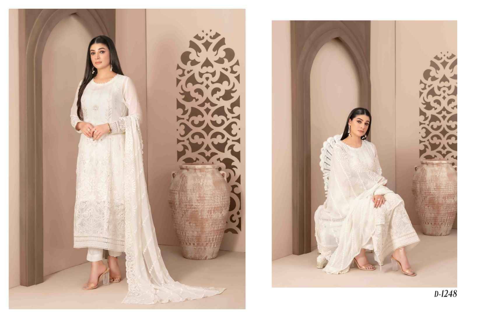 Original Pakistani Alani By Tawakkal Fab 1248 To 1254 Series Beautiful Pakistani Suits Colorful Stylish Fancy Casual Wear & Ethnic Wear Chiffon Dresses At Wholesale Price