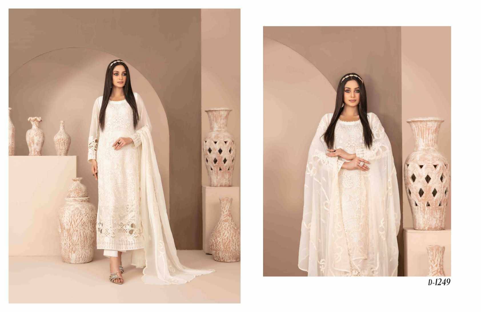 Original Pakistani Alani By Tawakkal Fab 1248 To 1254 Series Beautiful Pakistani Suits Colorful Stylish Fancy Casual Wear & Ethnic Wear Chiffon Dresses At Wholesale Price