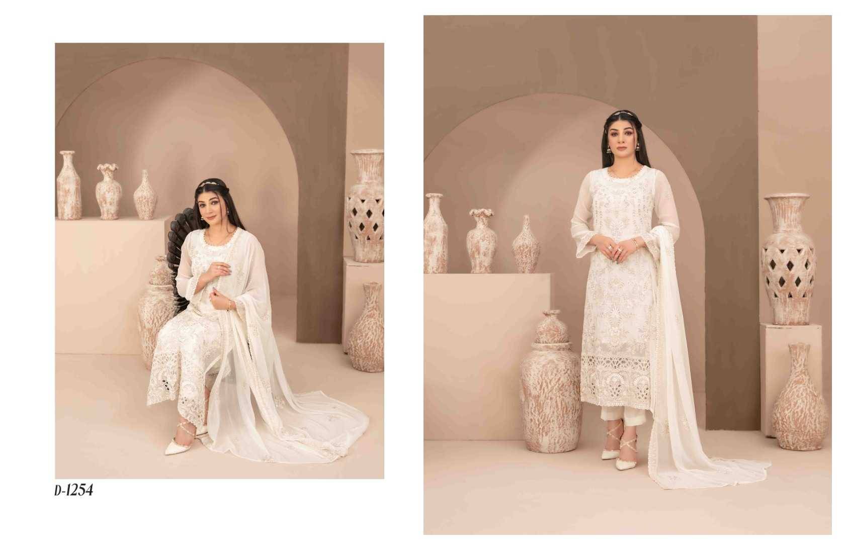Original Pakistani Alani By Tawakkal Fab 1248 To 1254 Series Beautiful Pakistani Suits Colorful Stylish Fancy Casual Wear & Ethnic Wear Chiffon Dresses At Wholesale Price