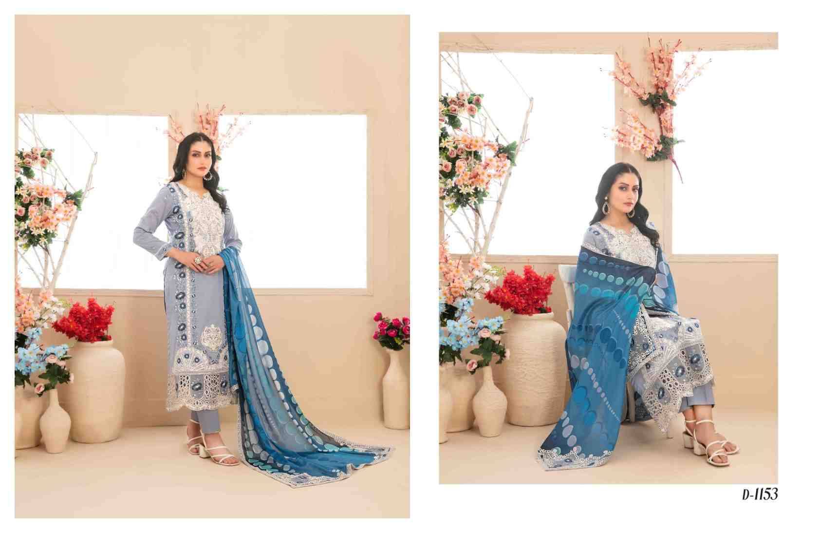 Original Pakistani Saiba By Tawakkal Fab 1151 To 1160 Series Beautiful Pakistani Suits Colorful Stylish Fancy Casual Wear & Ethnic Wear Lawn Dresses At Wholesale Price