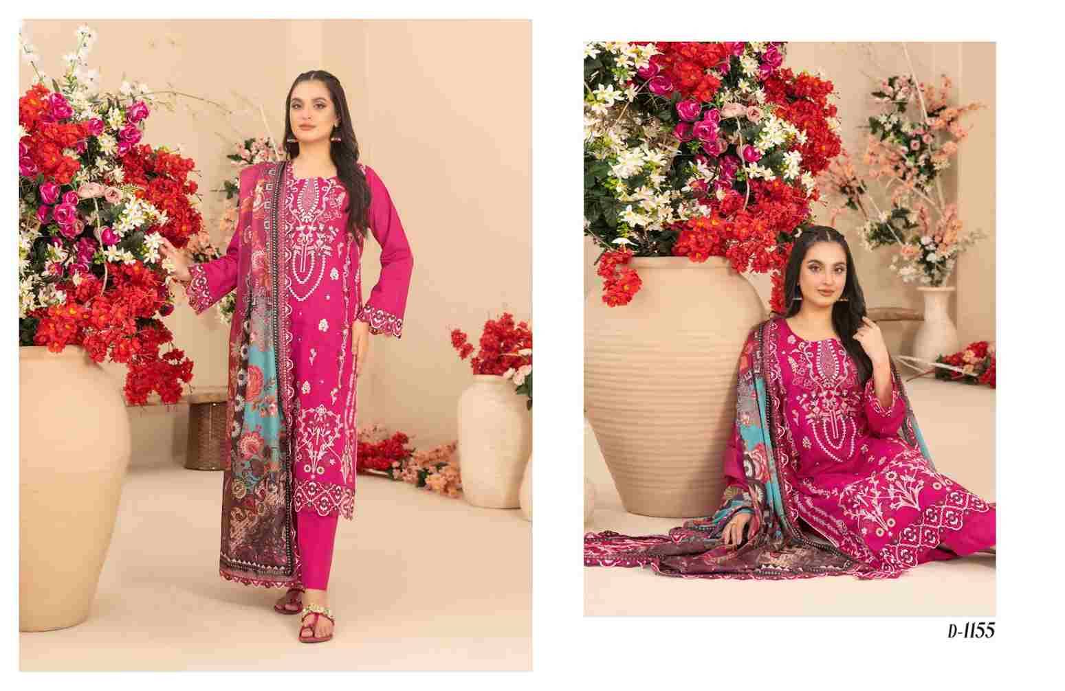 Original Pakistani Saiba By Tawakkal Fab 1151 To 1160 Series Beautiful Pakistani Suits Colorful Stylish Fancy Casual Wear & Ethnic Wear Lawn Dresses At Wholesale Price