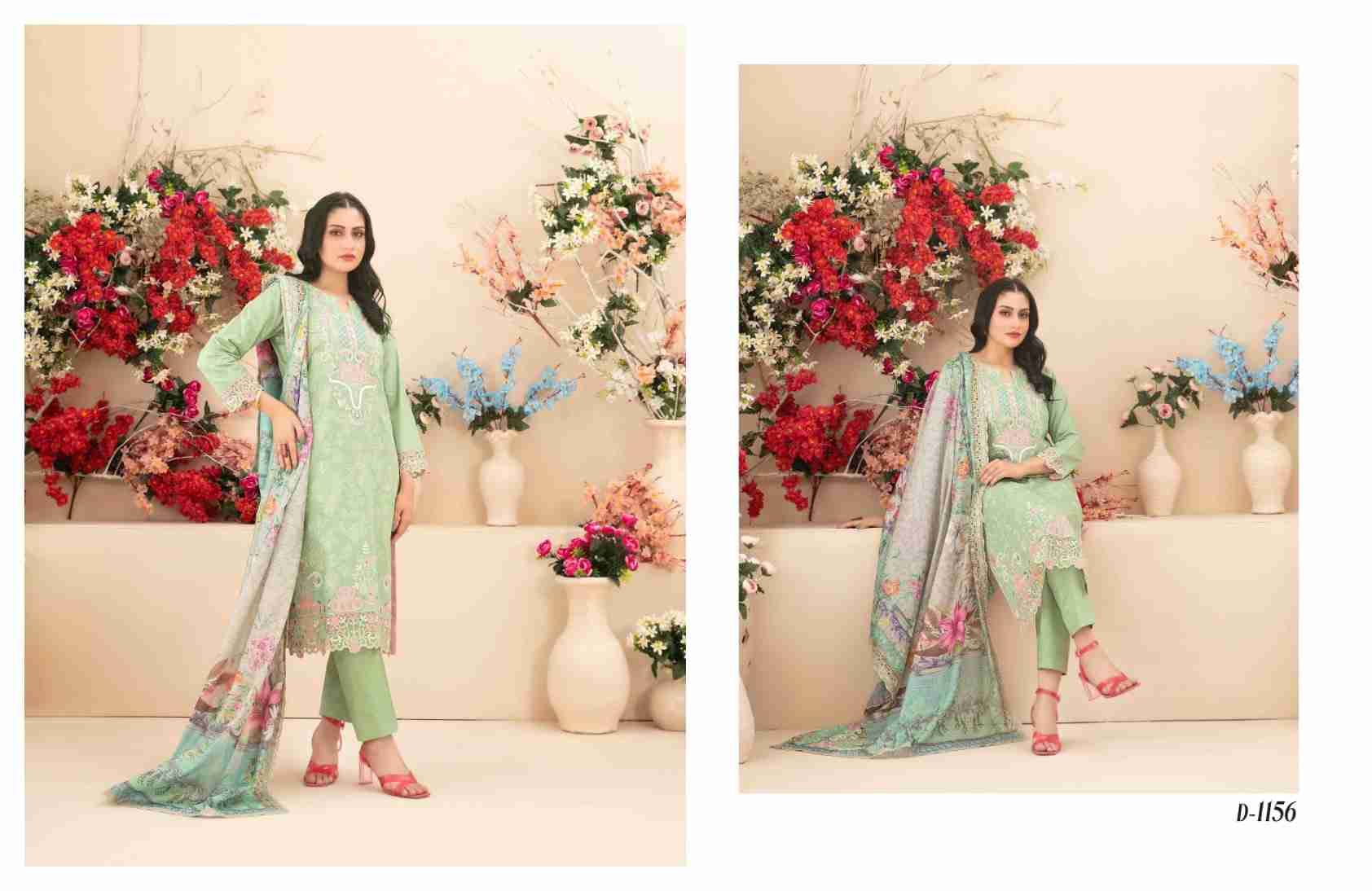 Original Pakistani Saiba By Tawakkal Fab 1151 To 1160 Series Beautiful Pakistani Suits Colorful Stylish Fancy Casual Wear & Ethnic Wear Lawn Dresses At Wholesale Price