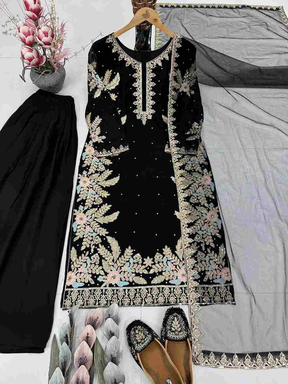 Kf-1705 By Fashid Wholesale Beautiful Festive Suits Colorful Stylish Fancy Casual Wear & Ethnic Wear Heavy Faux Georgette Dresses At Wholesale Price