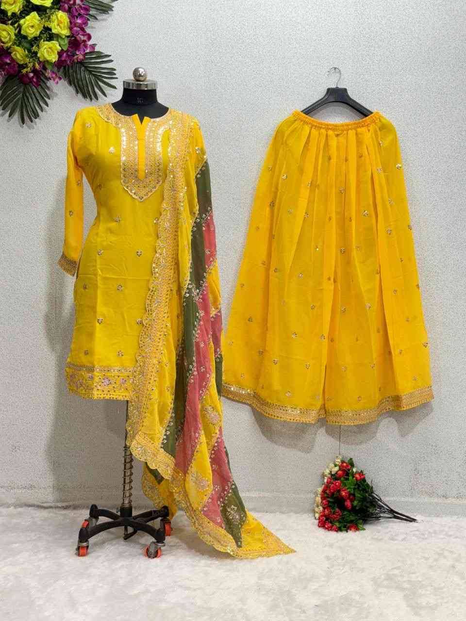 Kf-1627 By Fashid Wholesale 01 To 02 Series Beautiful Festive Suits Colorful Stylish Fancy Casual Wear & Ethnic Wear Faux Georgette Dresses At Wholesale Price
