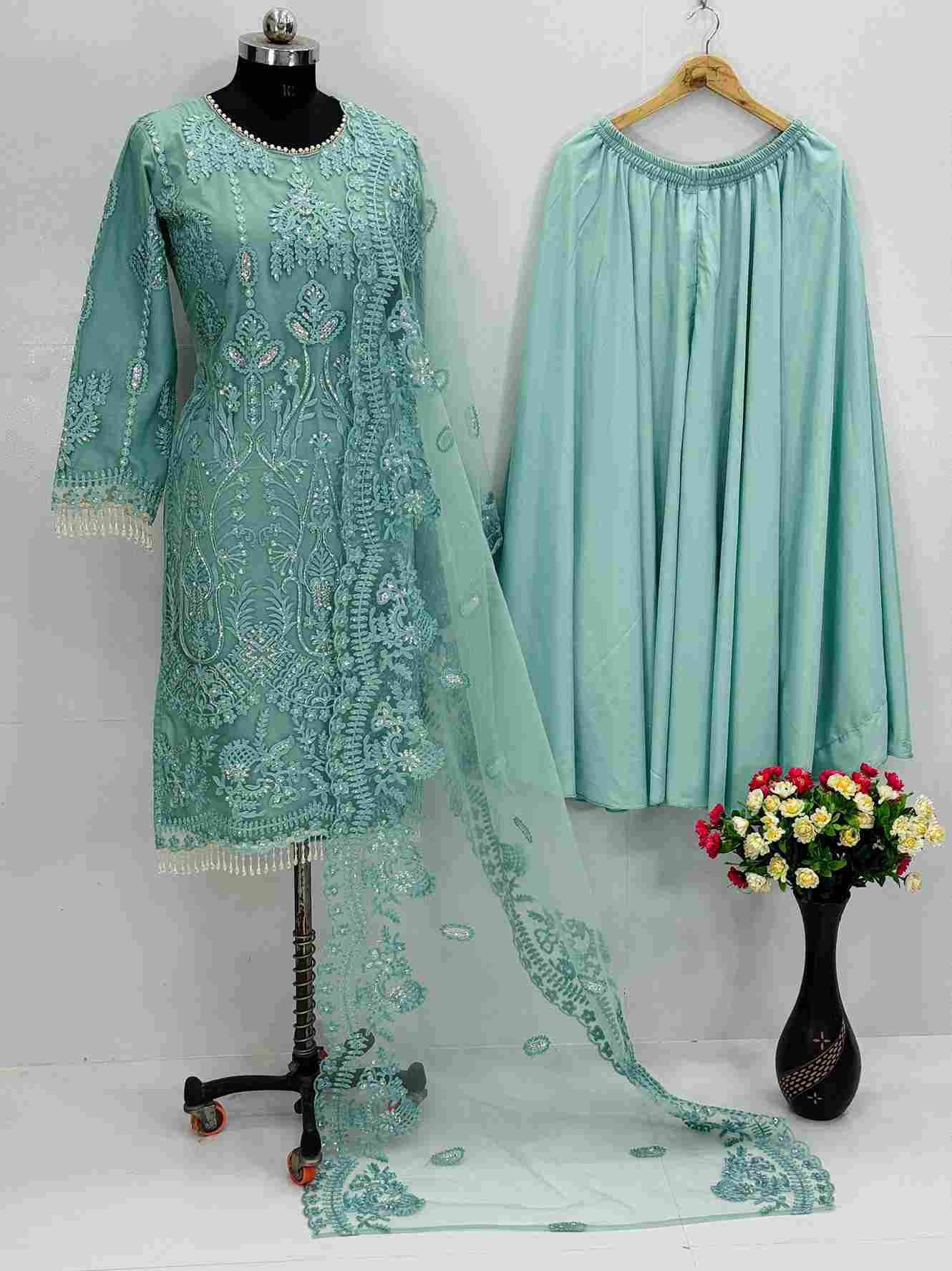 Kf-1703 By Fashid Wholesale 01 To 02 Series Beautiful Festive Suits Colorful Stylish Fancy Casual Wear & Ethnic Wear Heavy Soft Net Dresses At Wholesale Price