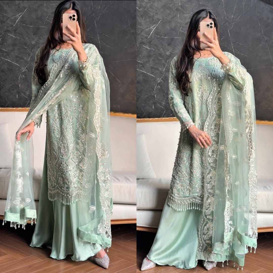 Kf-1703 By Fashid Wholesale 01 To 02 Series Beautiful Festive Suits Colorful Stylish Fancy Casual Wear & Ethnic Wear Heavy Soft Net Dresses At Wholesale Price