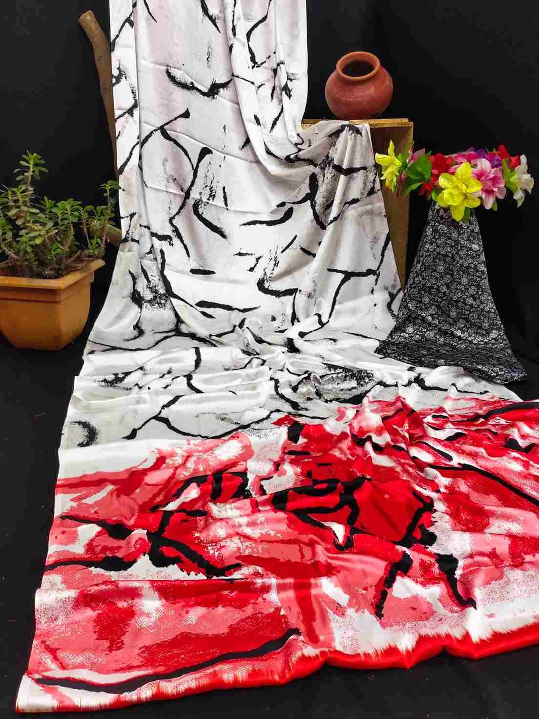 Srr-110 By Fashid Wholesale 01 To 17 Series Indian Traditional Wear Collection Beautiful Stylish Fancy Colorful Party Wear & Occasional Wear Japan Crepe Digital Print Sarees At Wholesale Price