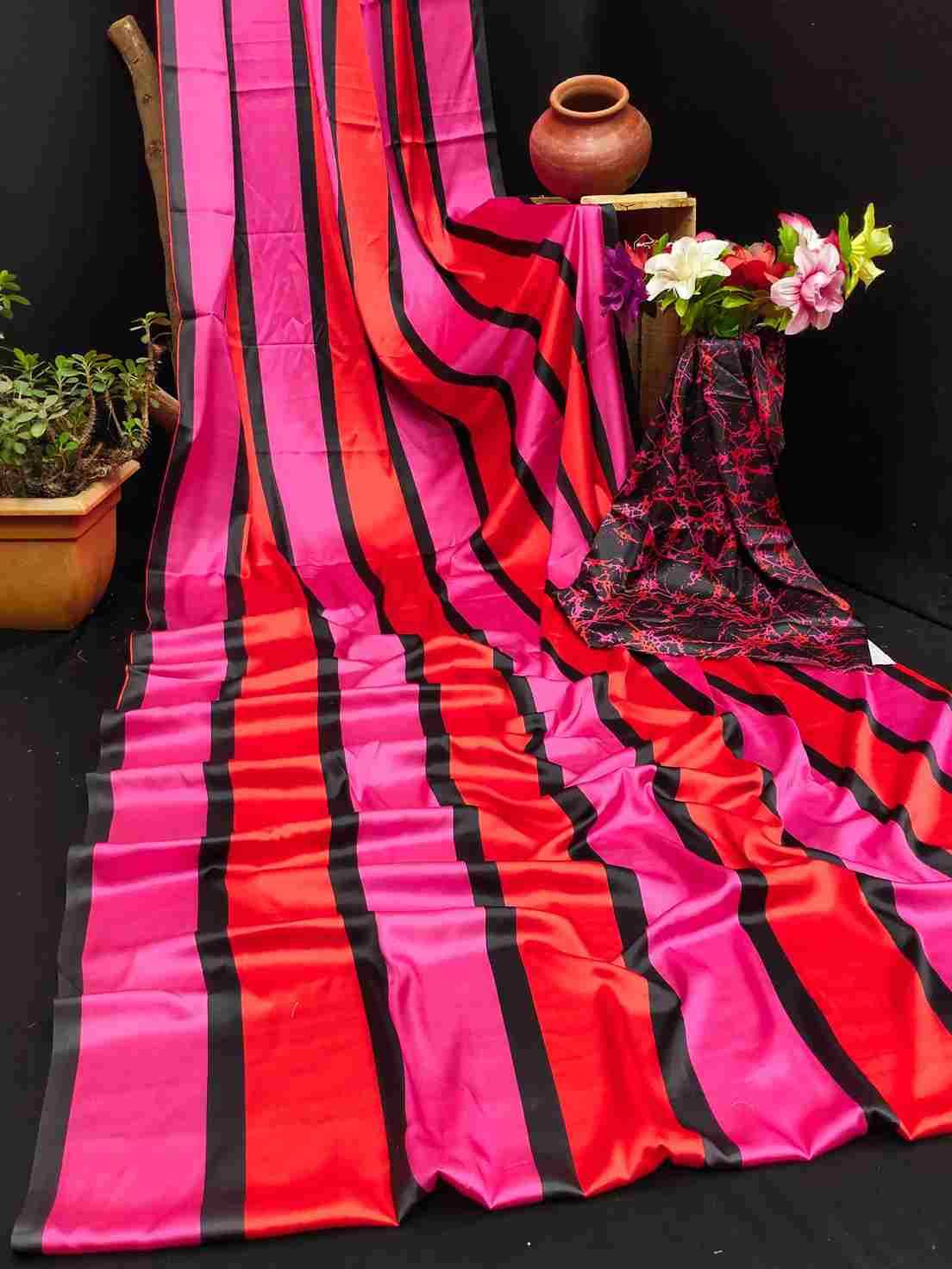 Srr-110 By Fashid Wholesale 01 To 17 Series Indian Traditional Wear Collection Beautiful Stylish Fancy Colorful Party Wear & Occasional Wear Japan Crepe Digital Print Sarees At Wholesale Price