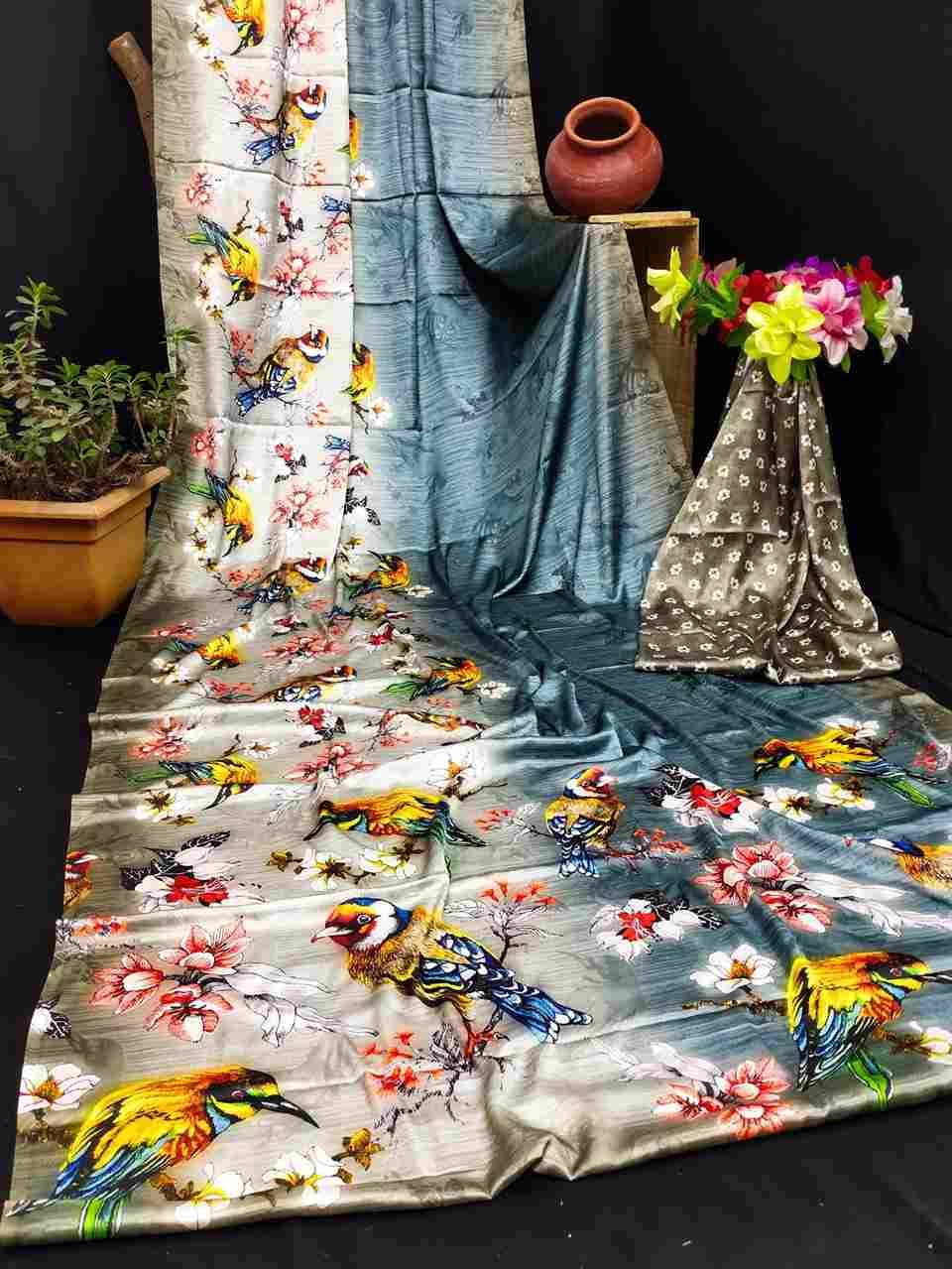 Srr-110 By Fashid Wholesale 01 To 17 Series Indian Traditional Wear Collection Beautiful Stylish Fancy Colorful Party Wear & Occasional Wear Japan Crepe Digital Print Sarees At Wholesale Price