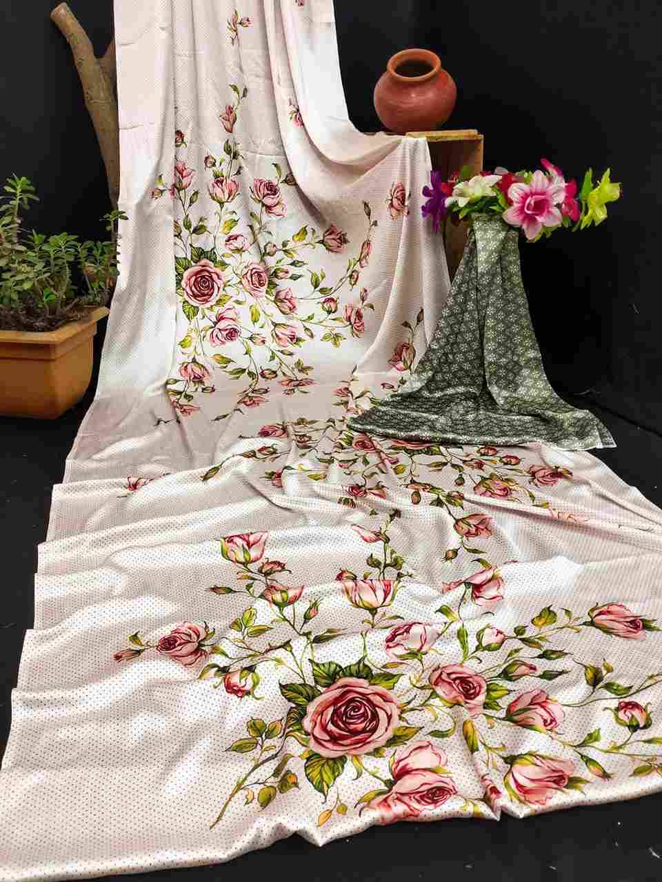 Srr-110 By Fashid Wholesale 01 To 17 Series Indian Traditional Wear Collection Beautiful Stylish Fancy Colorful Party Wear & Occasional Wear Japan Crepe Digital Print Sarees At Wholesale Price