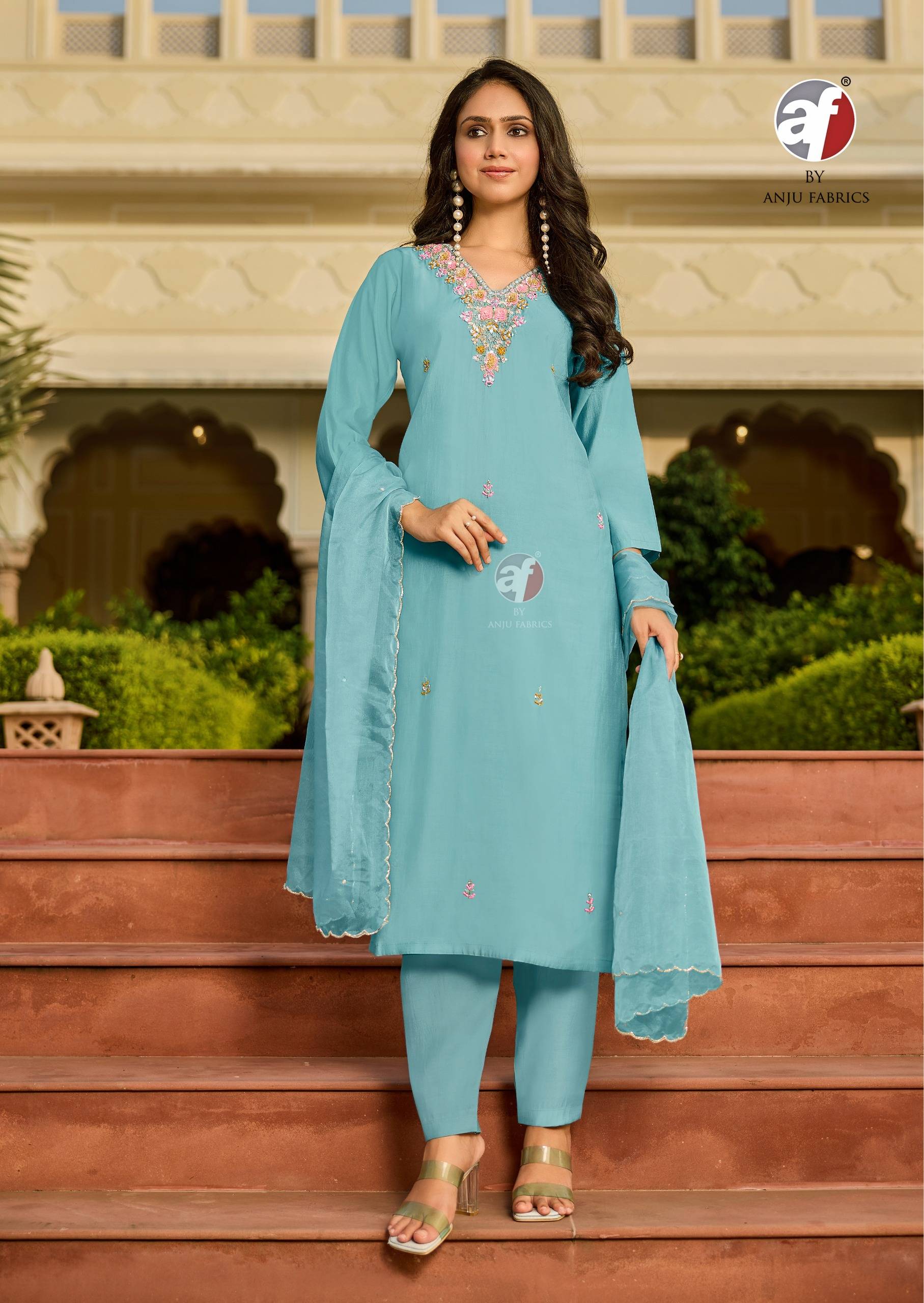 Mayra Vol-7 By Anju Fabrics 4261 To 4266 Series Festive Suits Collection Beautiful Stylish Fancy Colorful Party Wear & Occasional Wear Modal Silk Dresses At Wholesale Price