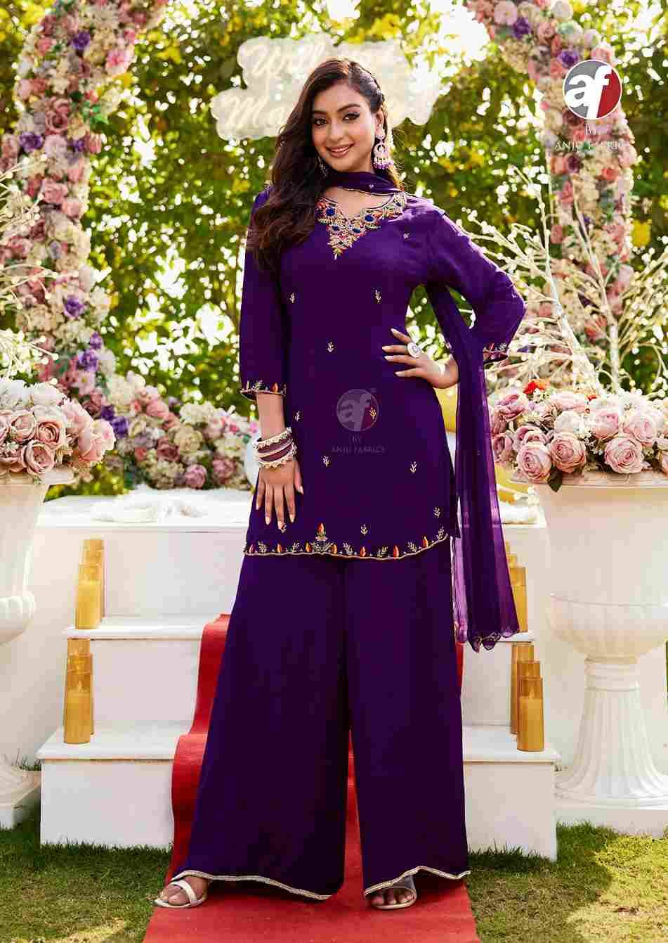 Rasm Vol-7 By Anju Fabrics 4181 To 4185 Series Festive Suits Collection Beautiful Stylish Fancy Colorful Party Wear & Occasional Wear Chinnon Chiffon Dresses At Wholesale Price