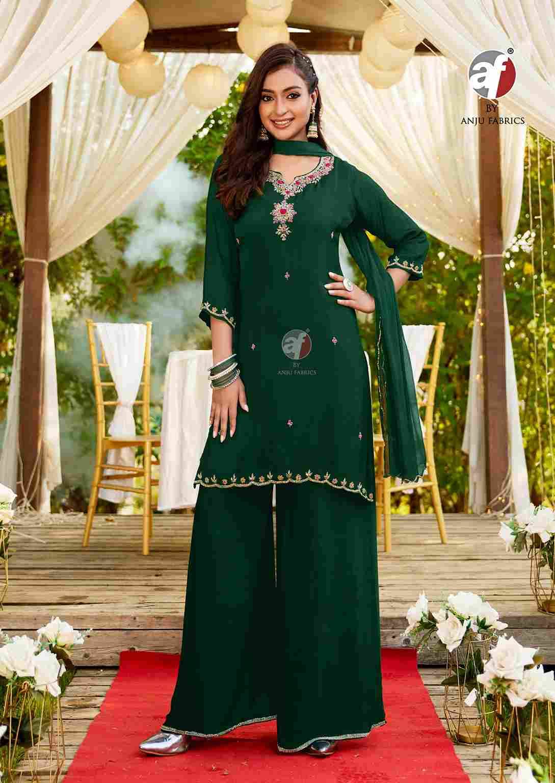 Rasm Vol-7 By Anju Fabrics 4181 To 4185 Series Festive Suits Collection Beautiful Stylish Fancy Colorful Party Wear & Occasional Wear Chinnon Chiffon Dresses At Wholesale Price