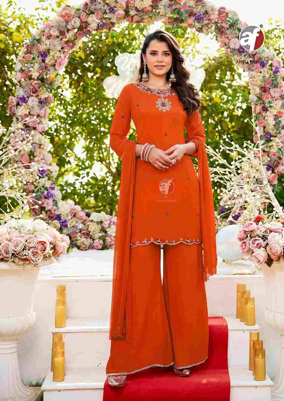 Rasm Vol-7 By Anju Fabrics 4181 To 4185 Series Festive Suits Collection Beautiful Stylish Fancy Colorful Party Wear & Occasional Wear Chinnon Chiffon Dresses At Wholesale Price
