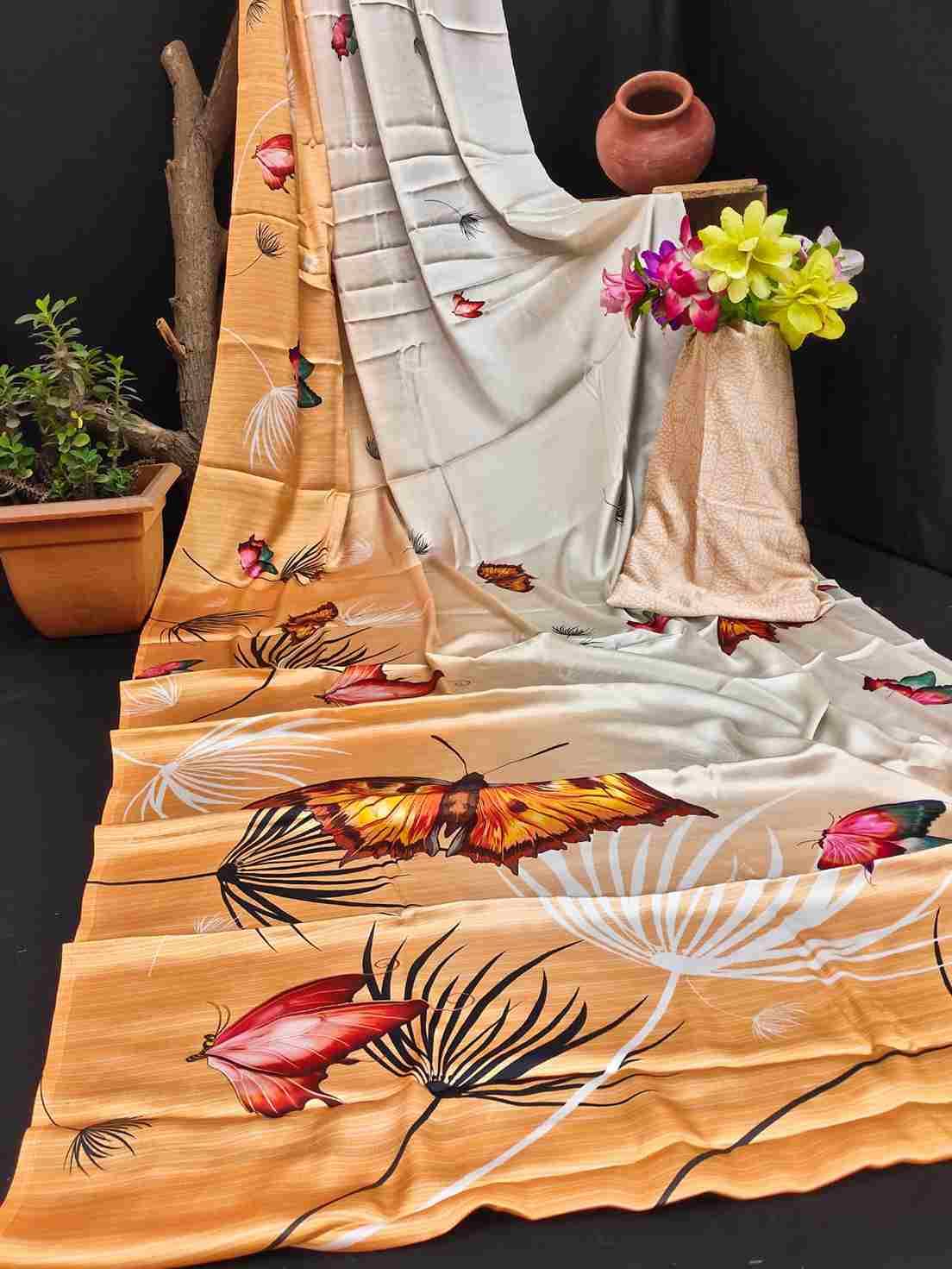 Srr-111 By Fashid Wholesale 01 To 16 Series Indian Traditional Wear Collection Beautiful Stylish Fancy Colorful Party Wear & Occasional Wear Japan Crepe Digital Print Sarees At Wholesale Price