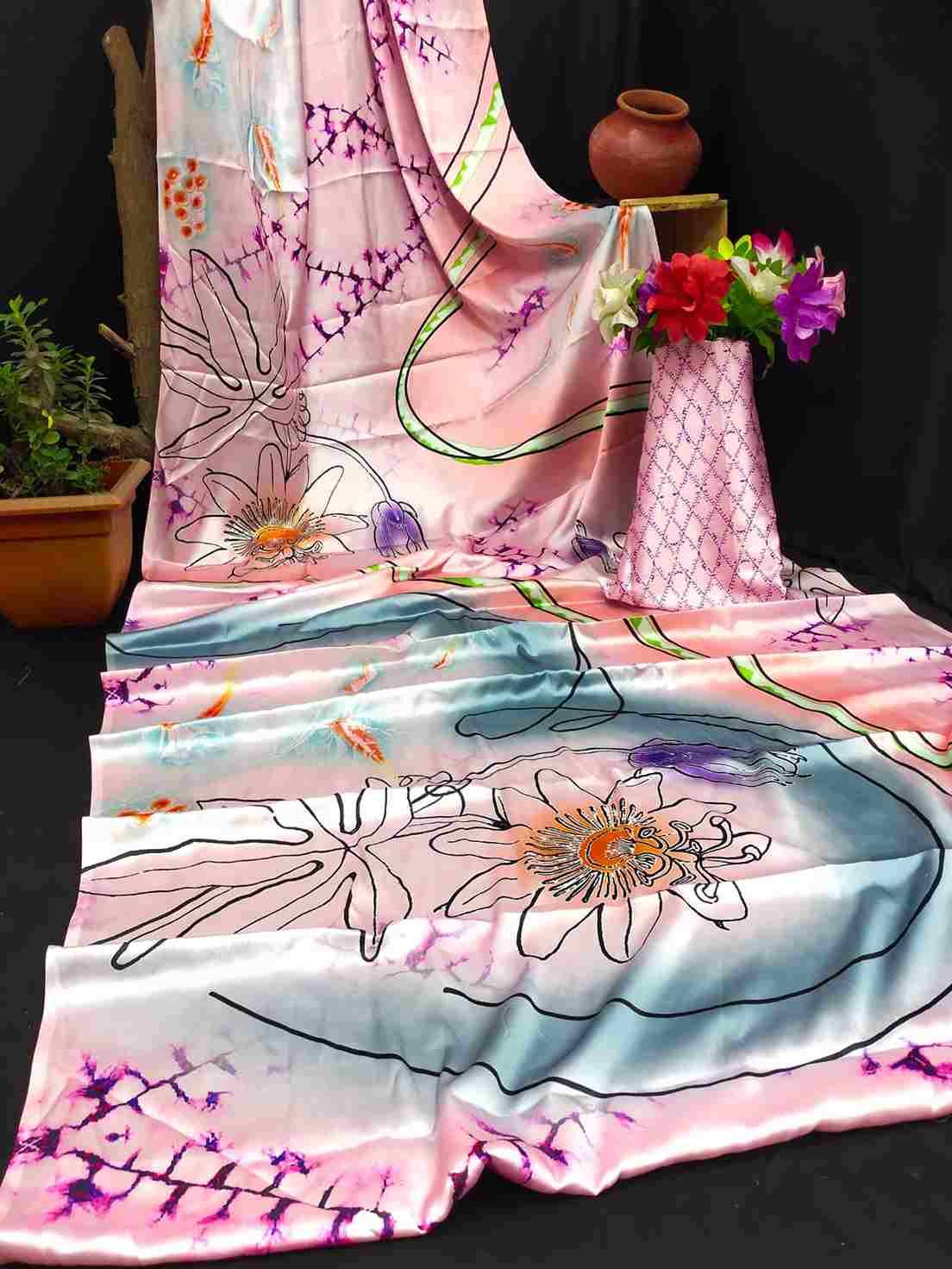 Srr-111 By Fashid Wholesale 01 To 16 Series Indian Traditional Wear Collection Beautiful Stylish Fancy Colorful Party Wear & Occasional Wear Japan Crepe Digital Print Sarees At Wholesale Price