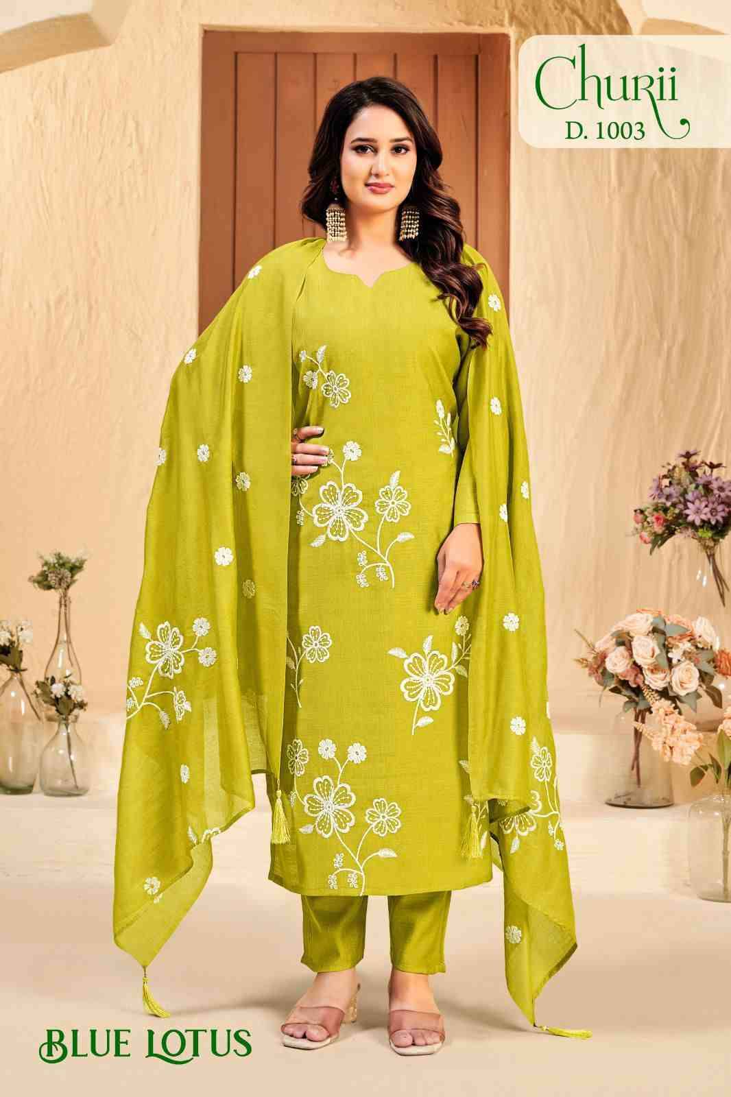 Blue Lotus By Churii 1001 To 1008 Series Beautiful Festive Suits Colorful Stylish Fancy Casual Wear & Ethnic Wear Soft Viscose Dresses At Wholesale Price