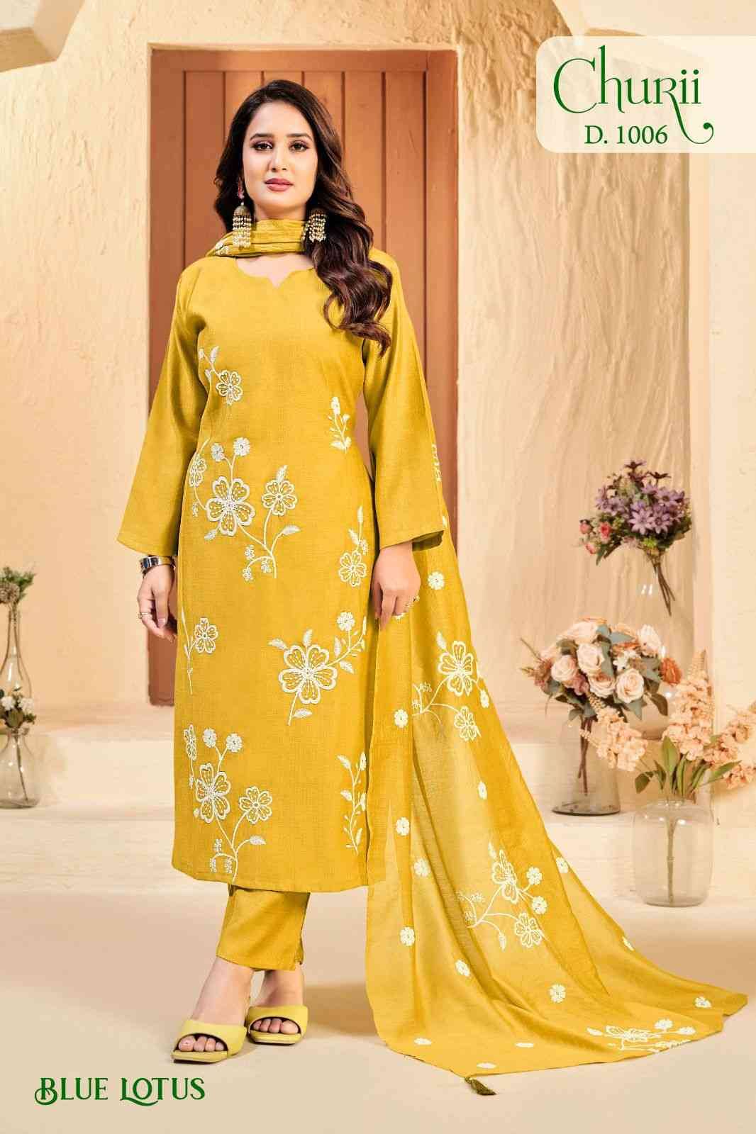 Blue Lotus By Churii 1001 To 1008 Series Beautiful Festive Suits Colorful Stylish Fancy Casual Wear & Ethnic Wear Soft Viscose Dresses At Wholesale Price
