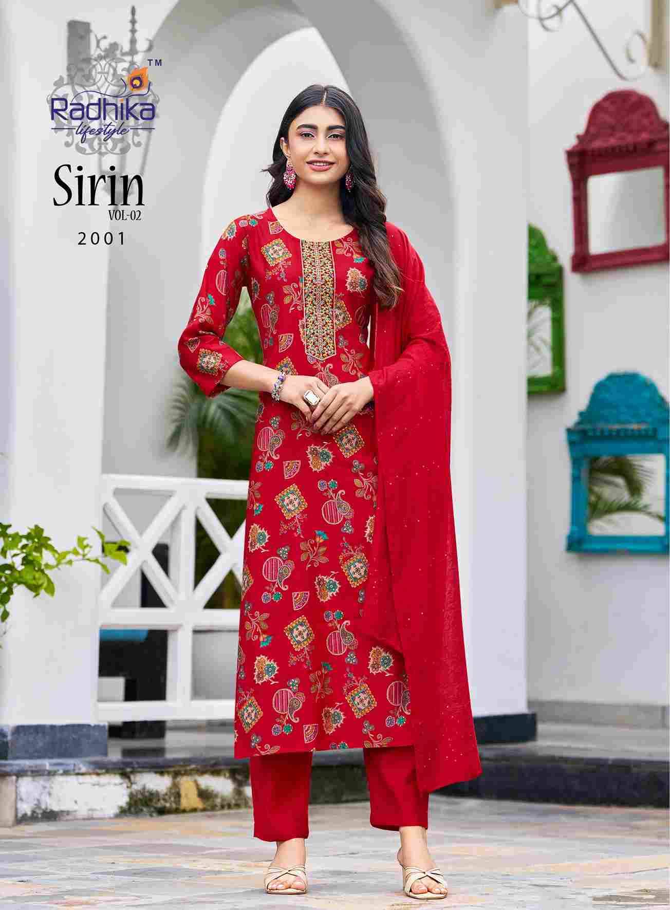 Sirini Vol-2 By Radhika Lifestyle 2001 To 2008 Series Beautiful Festive Suits Colorful Stylish Fancy Casual Wear & Ethnic Wear Vertican Dresses At Wholesale Price