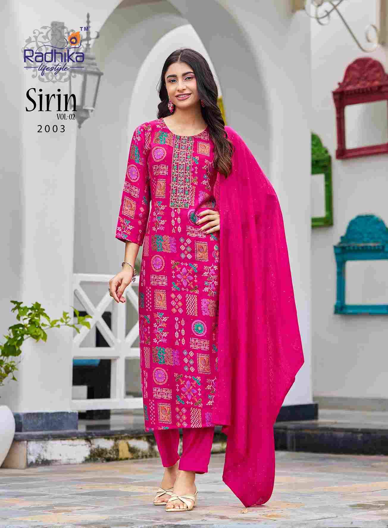 Sirini Vol-2 By Radhika Lifestyle 2001 To 2008 Series Beautiful Festive Suits Colorful Stylish Fancy Casual Wear & Ethnic Wear Vertican Dresses At Wholesale Price