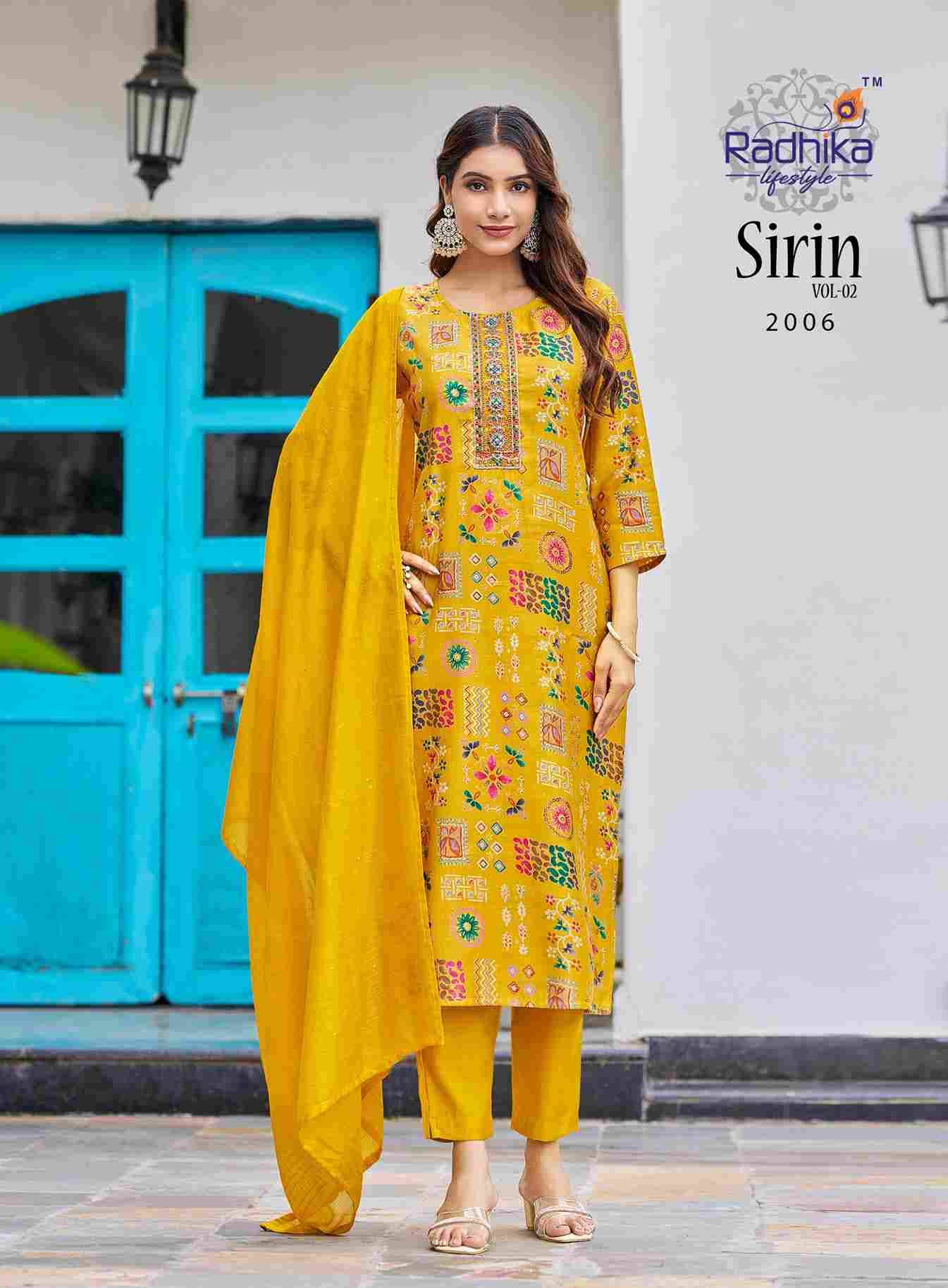 Sirini Vol-2 By Radhika Lifestyle 2001 To 2008 Series Beautiful Festive Suits Colorful Stylish Fancy Casual Wear & Ethnic Wear Vertican Dresses At Wholesale Price