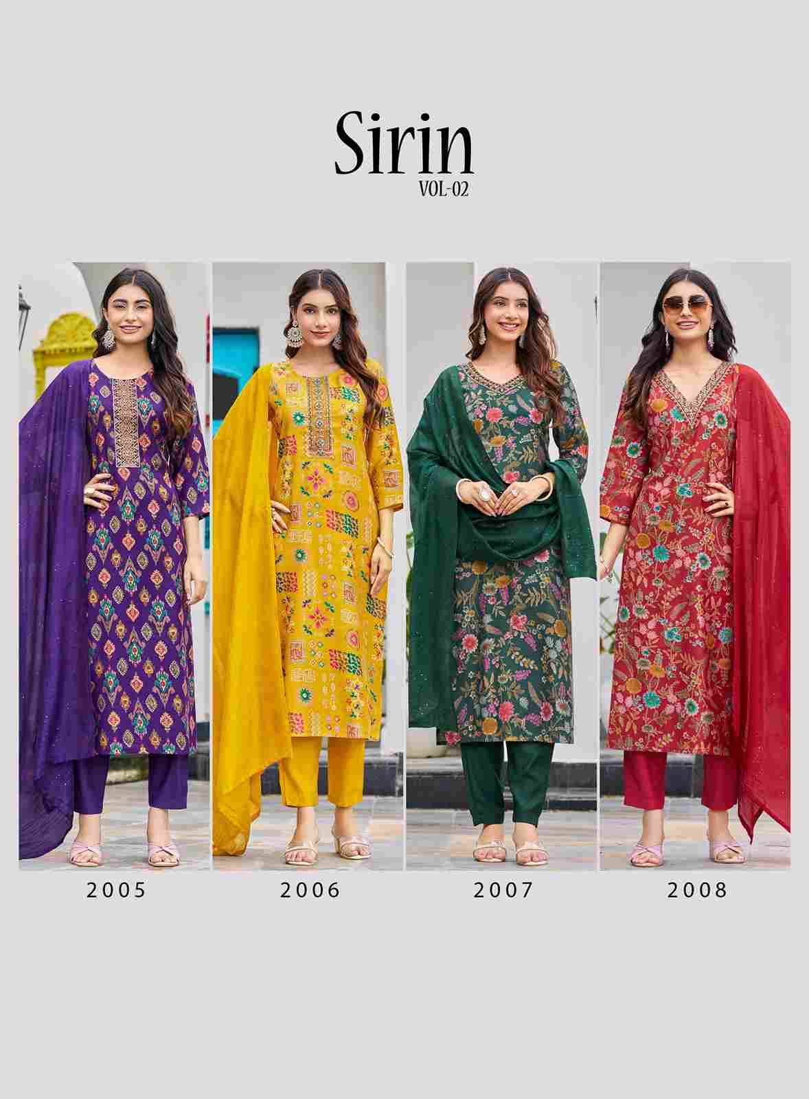 Sirini Vol-2 By Radhika Lifestyle 2001 To 2008 Series Beautiful Festive Suits Colorful Stylish Fancy Casual Wear & Ethnic Wear Vertican Dresses At Wholesale Price